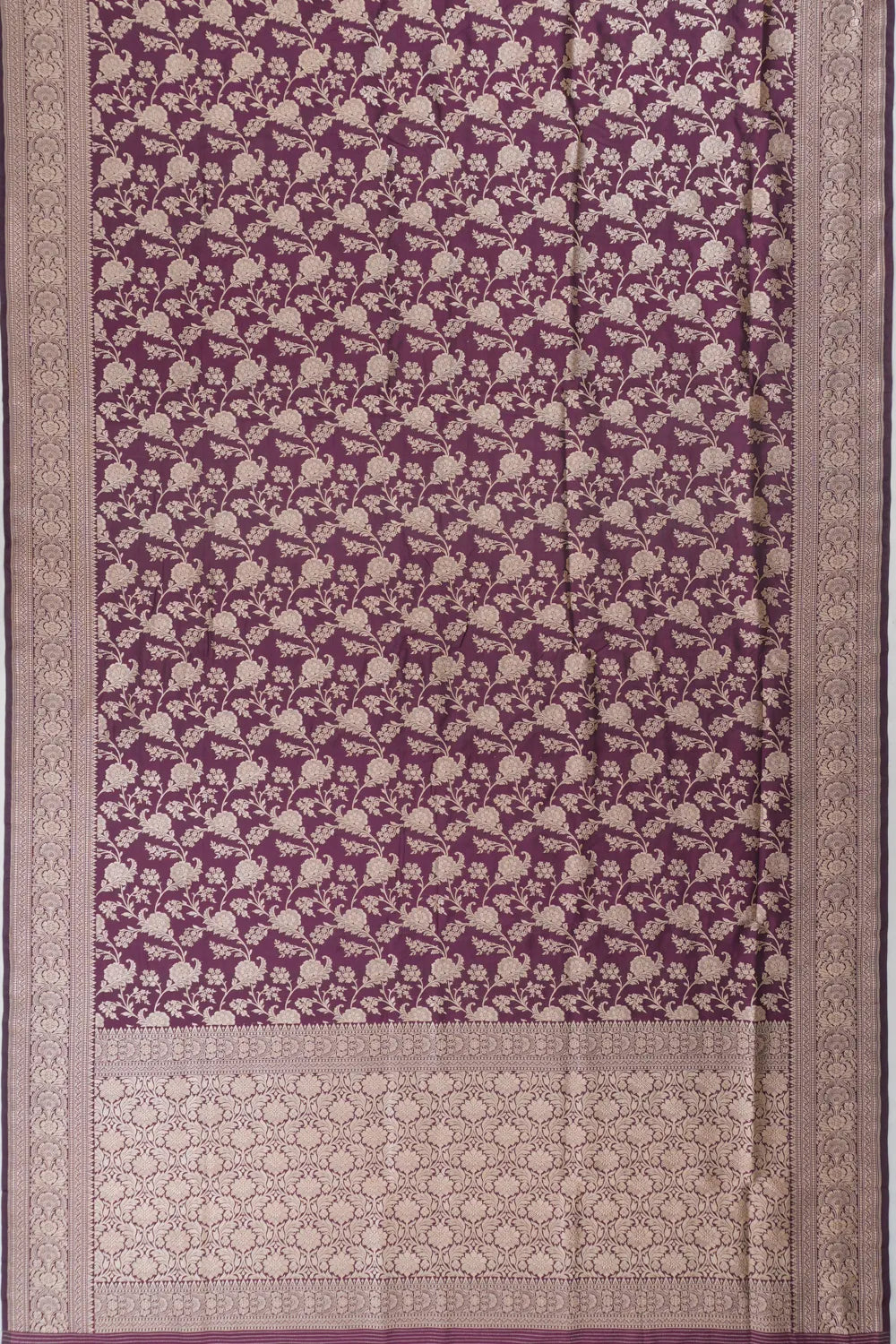 Vaanya Banaras Jaal Purple Saree
