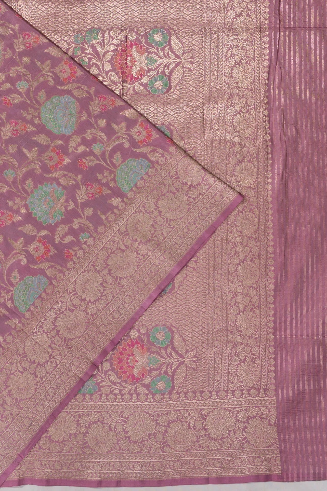 Banarasi Silk Jaal Pink Saree