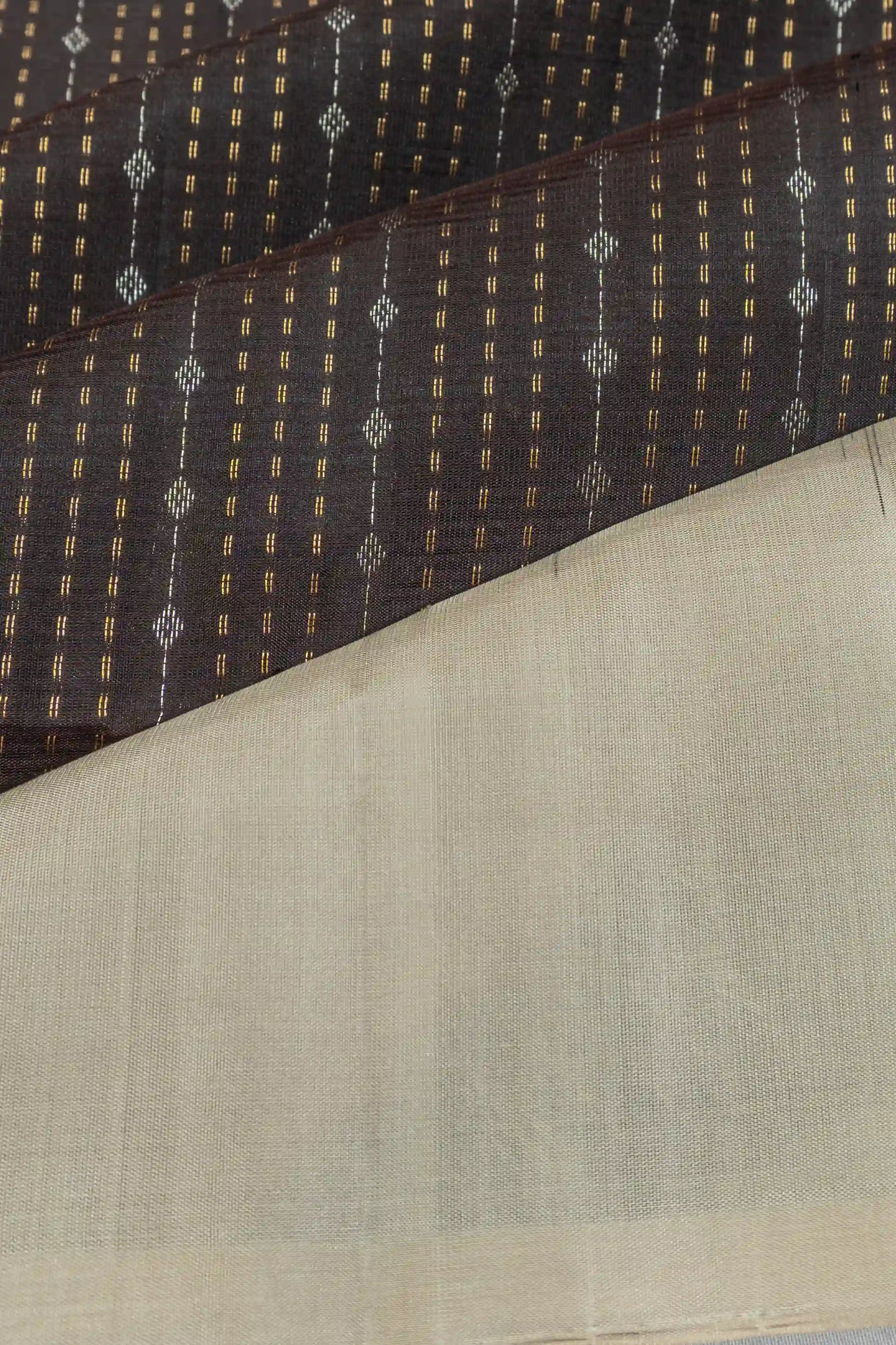 Taranga Kanchi Silk Brocade Black Saree