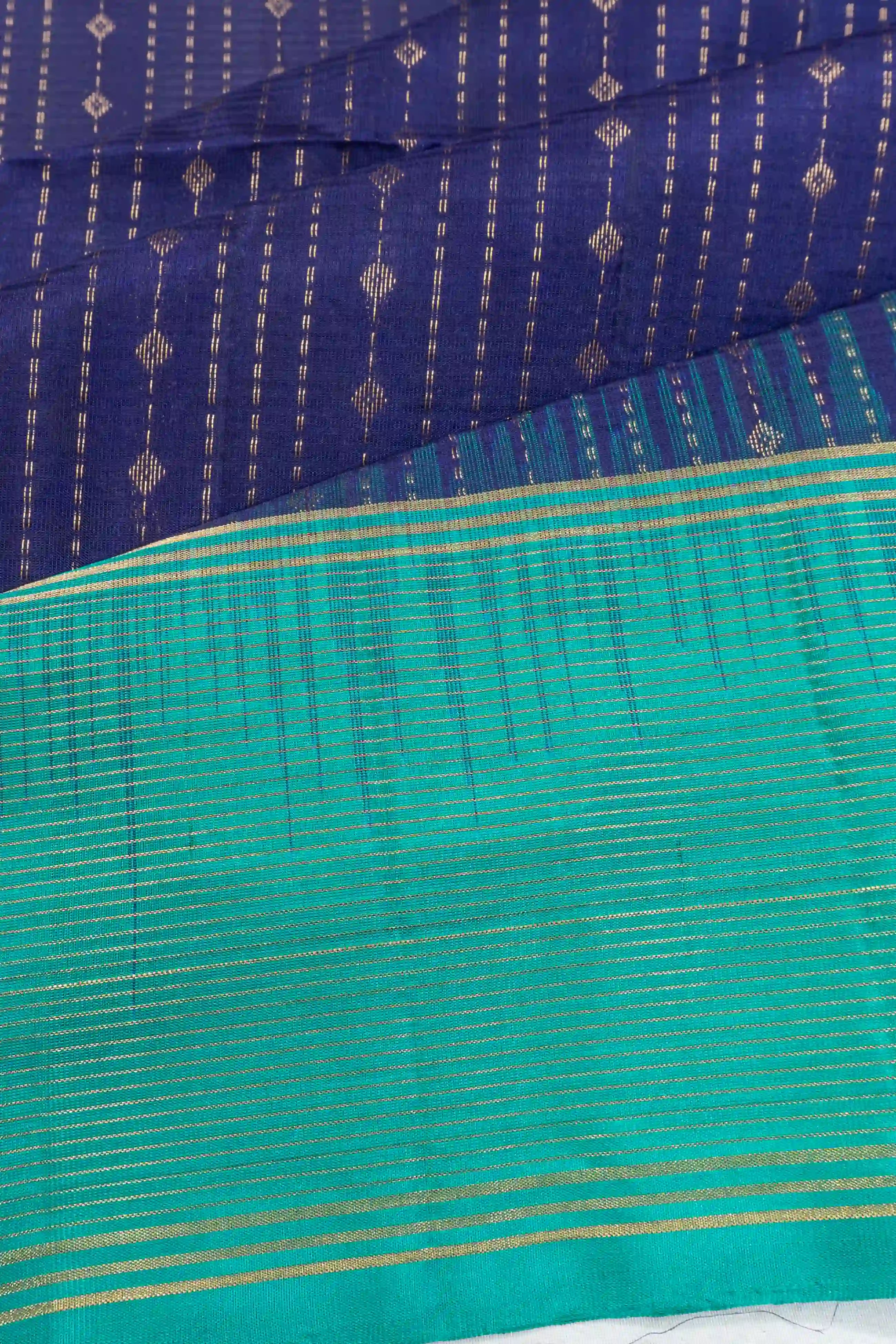 Taranga Kanchi Silk Brocade Blue Saree