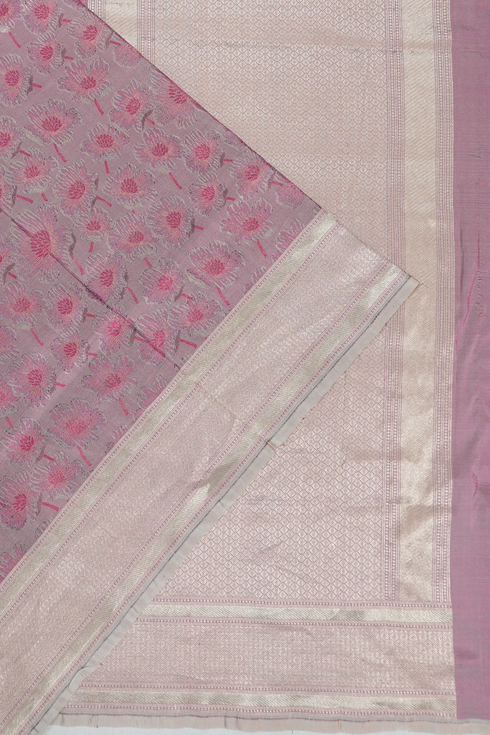 Vaanya Banaras Silk Jaal Purple Saree