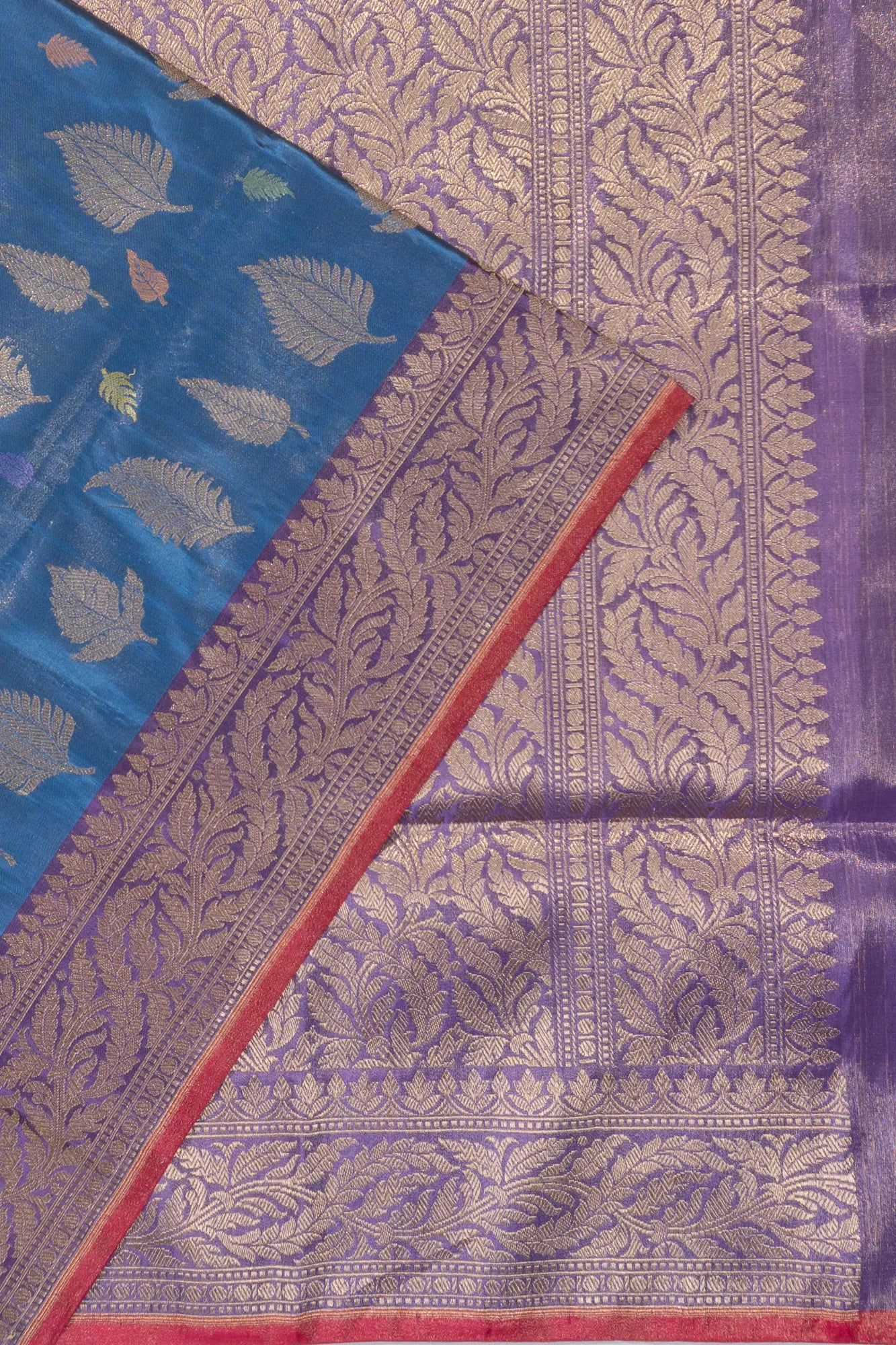 Banarasi Silk Kadwa Blue Saree