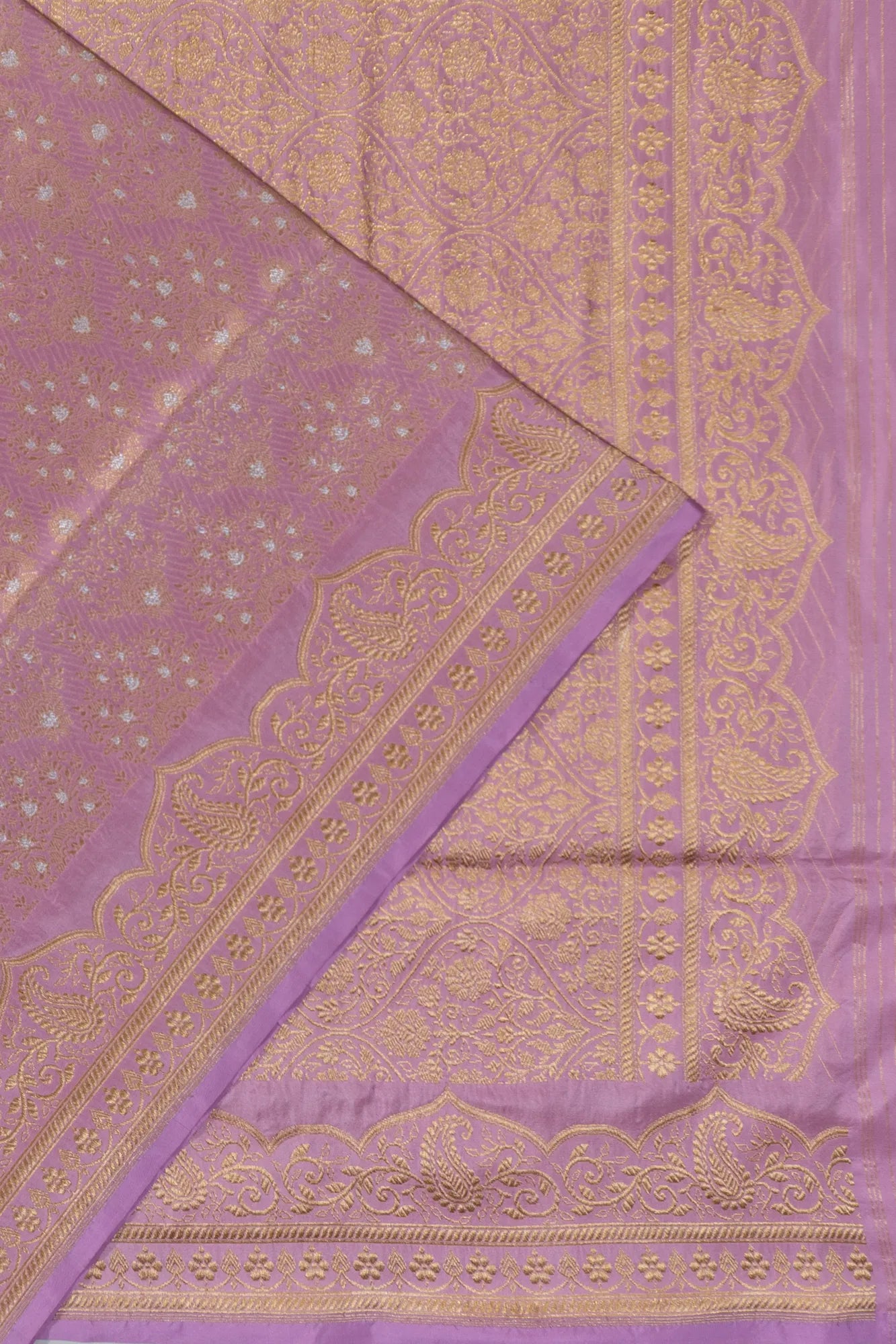 Banarasi Silk Brocade Pink Saree