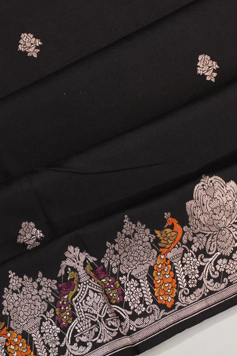 Banarasi Silk Butta Black Saree