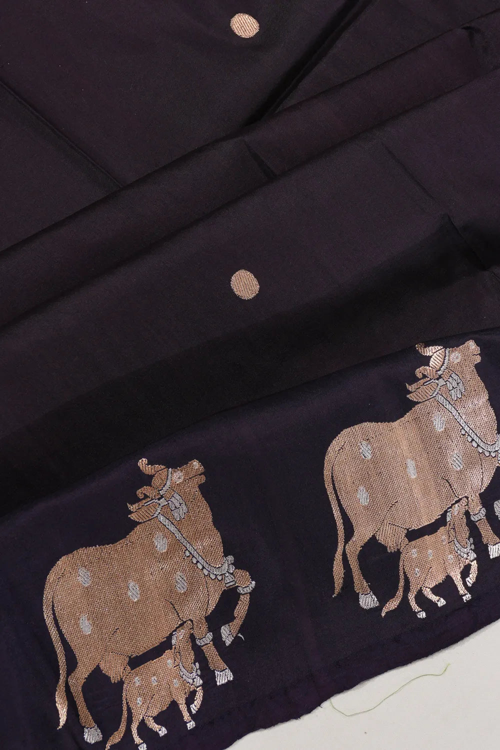 Banarasi Silk Butta Black Saree