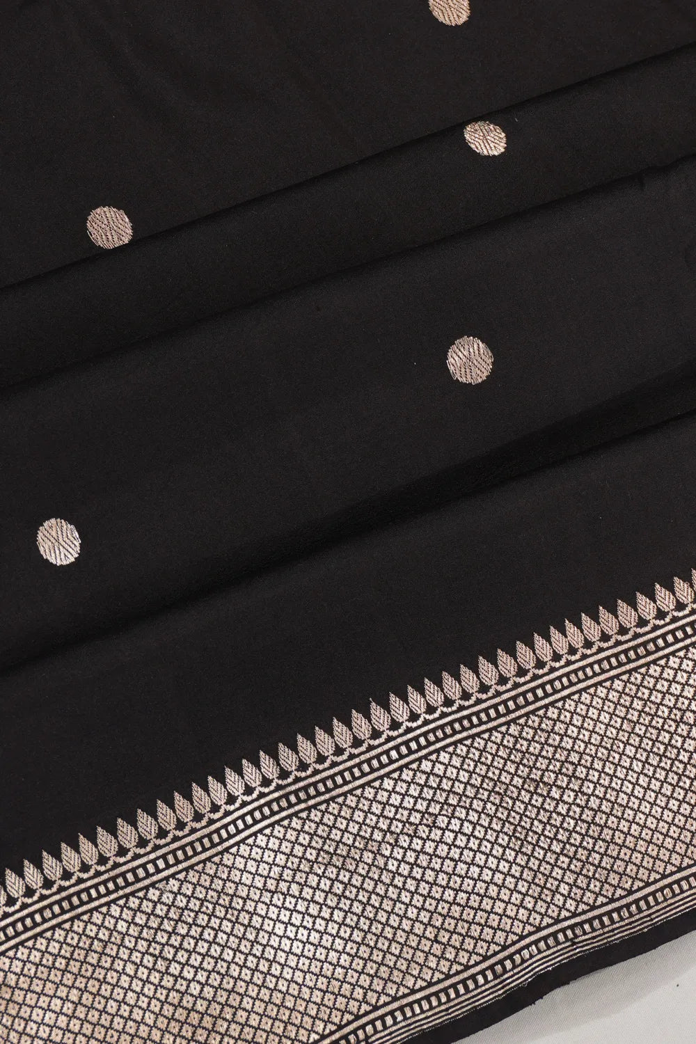 Banarasi Silk Butta Black Saree