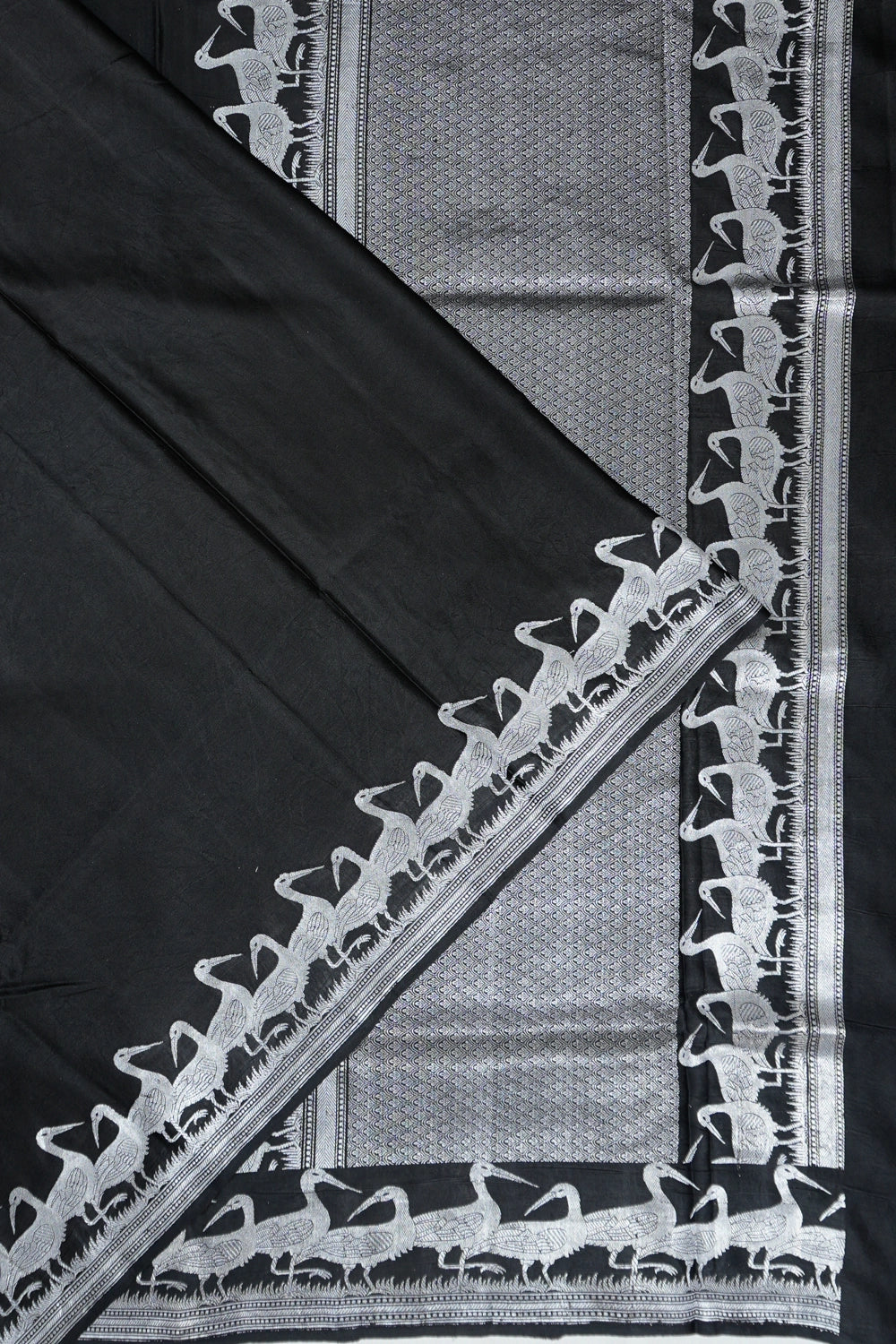Banarasi Silk Plain Black Saree