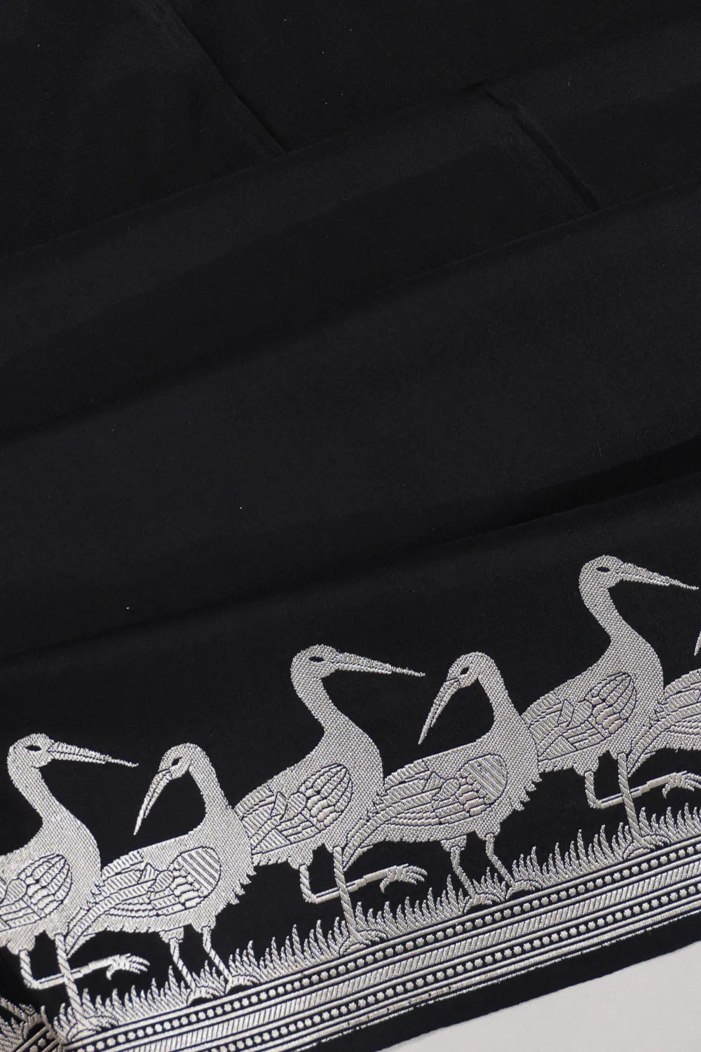 Banarasi Silk Plain Black Saree