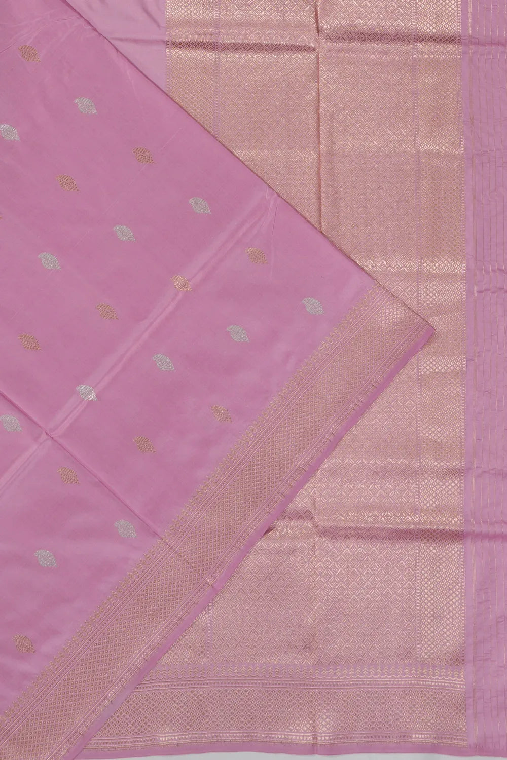 Banarasi Silk Butta Lavender Saree