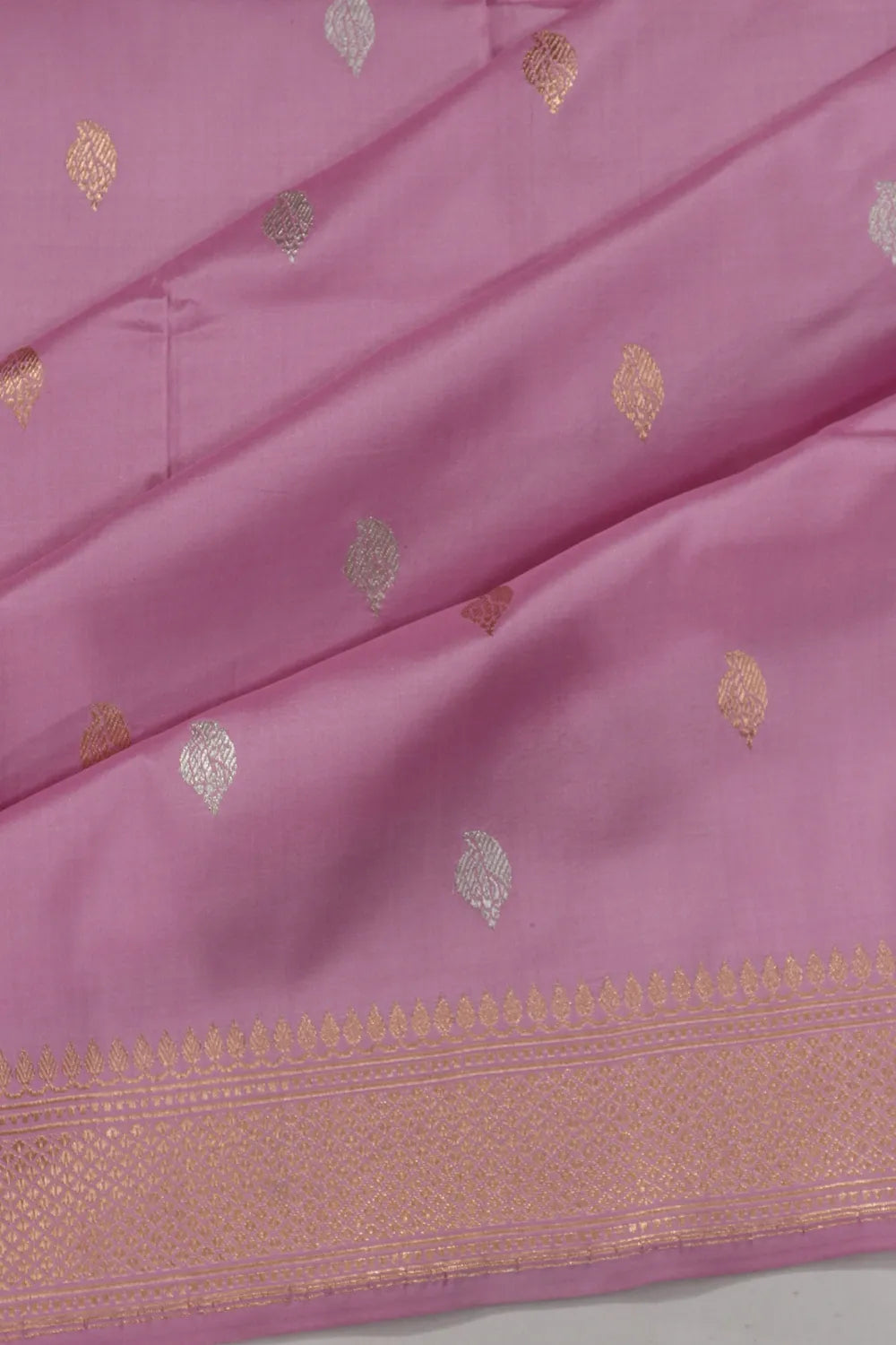 Banarasi Silk Butta Lavender Saree