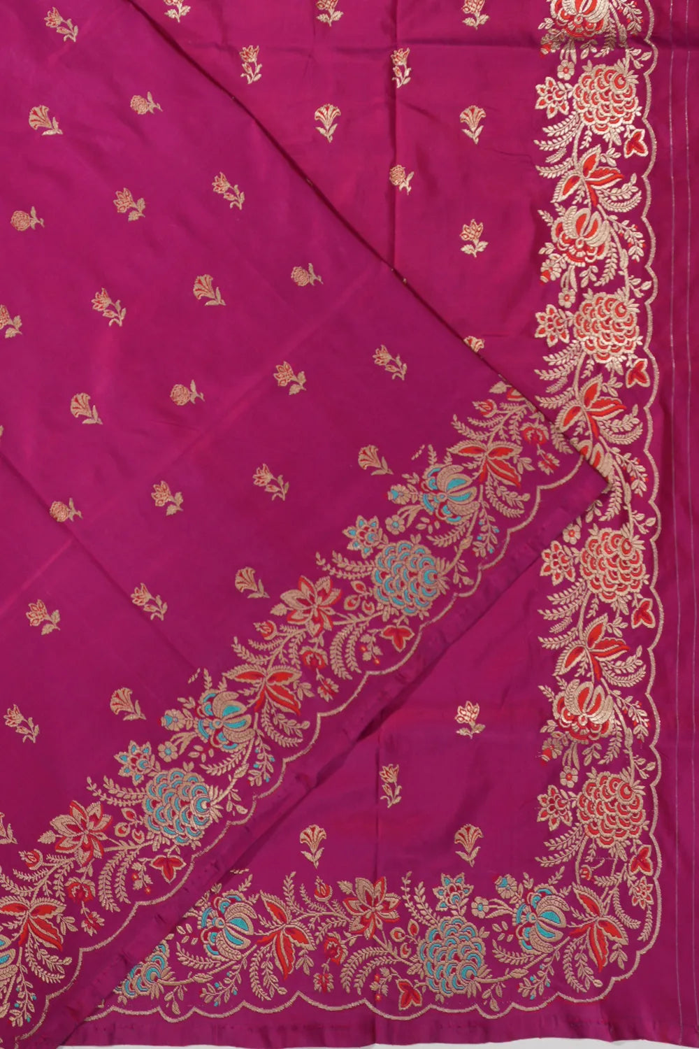 Banarasi Silk Butta Purple Saree