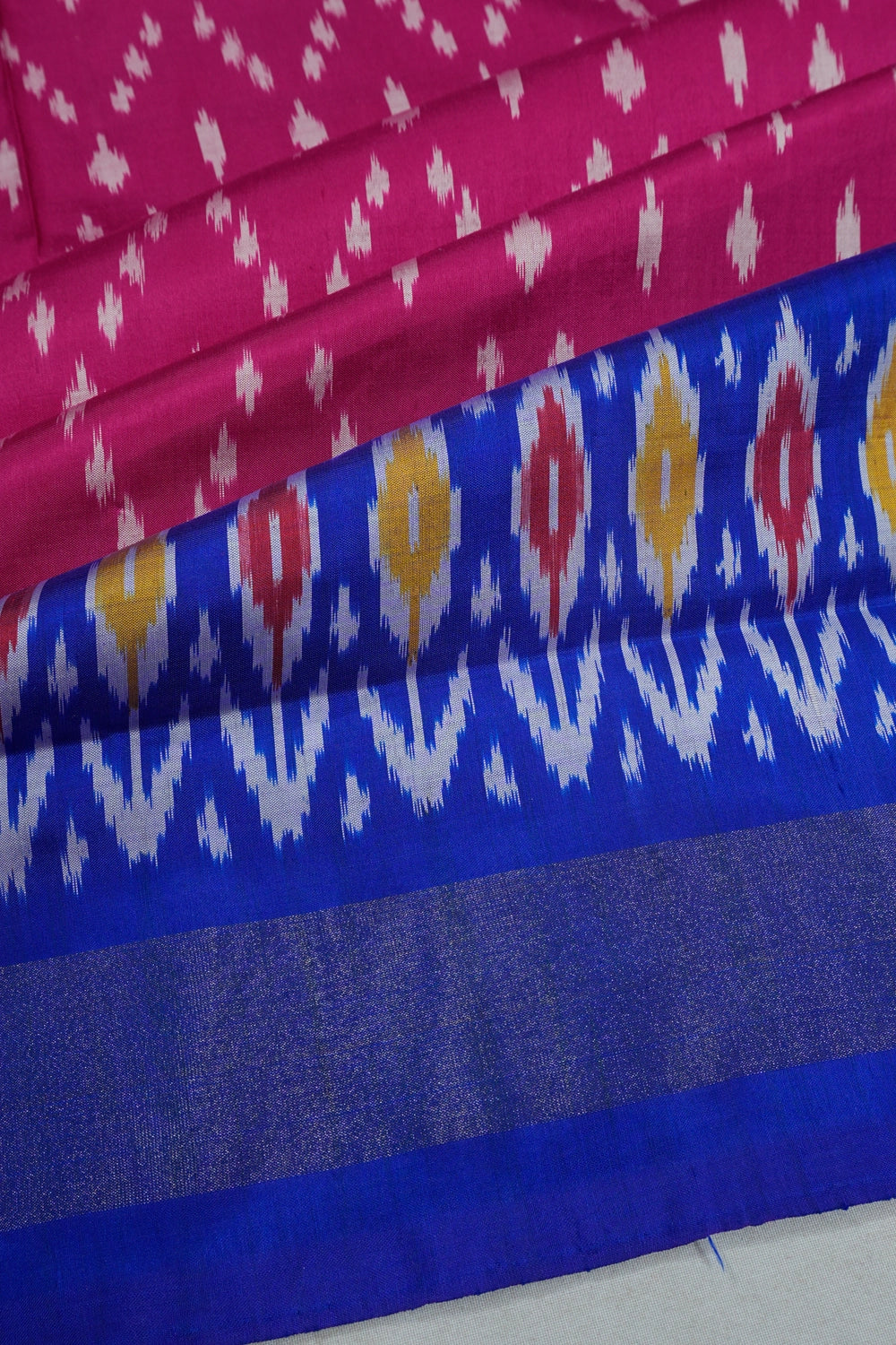 Pochampally Silk Ikat Pink Saree