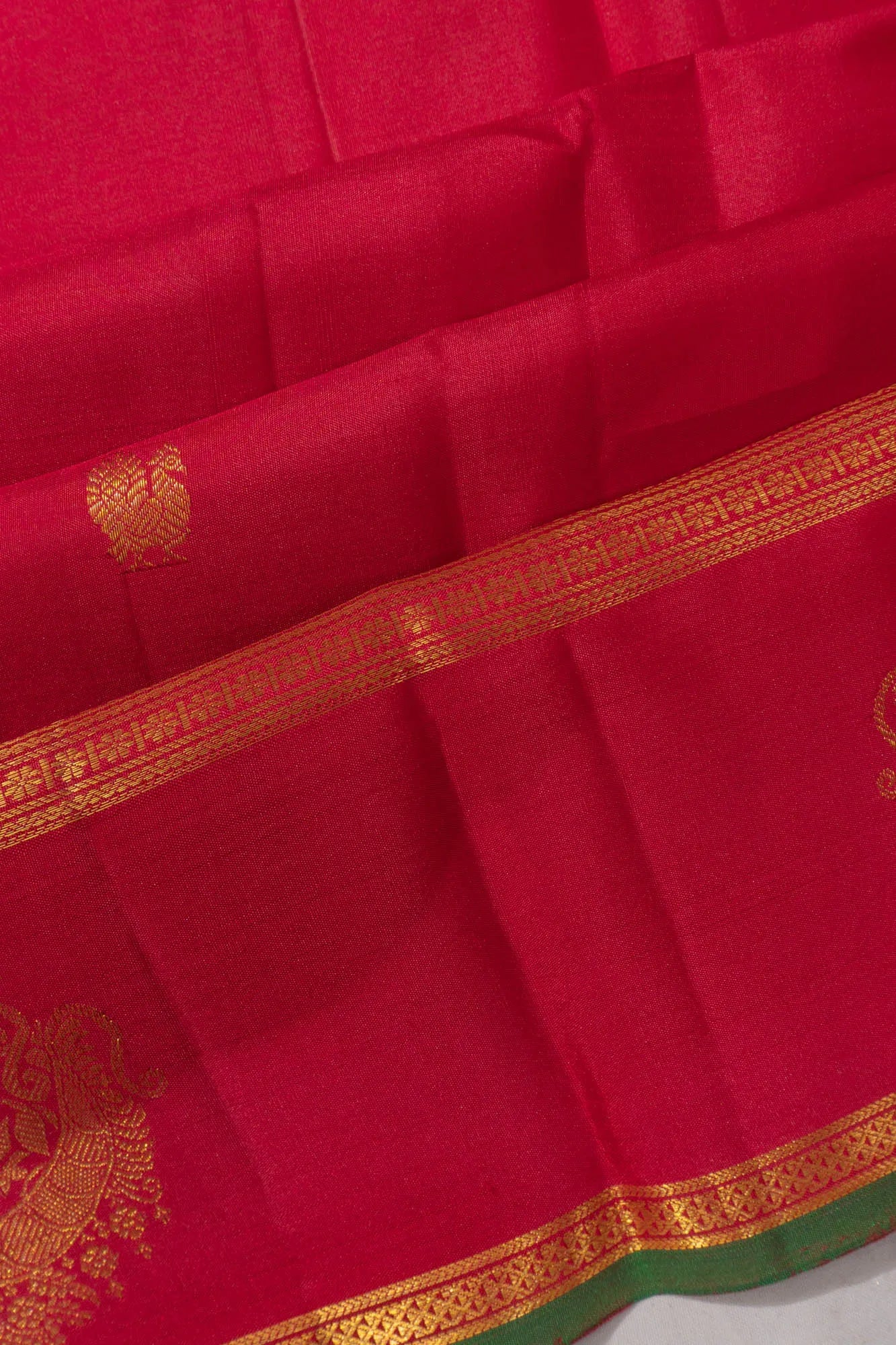 Kanchipuram Silk Butta Red Saree