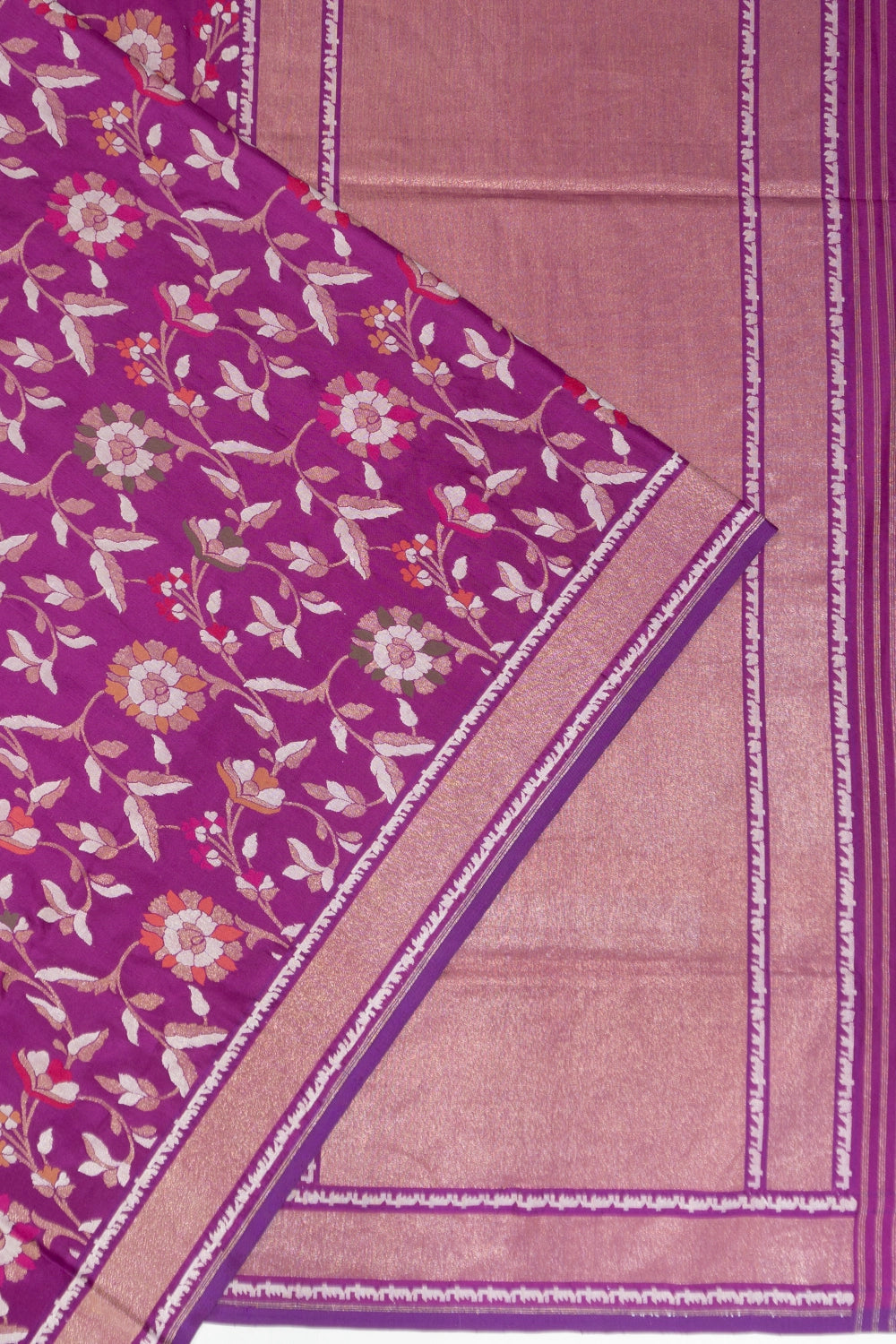 Banarasi Silk Jaal Purple Saree