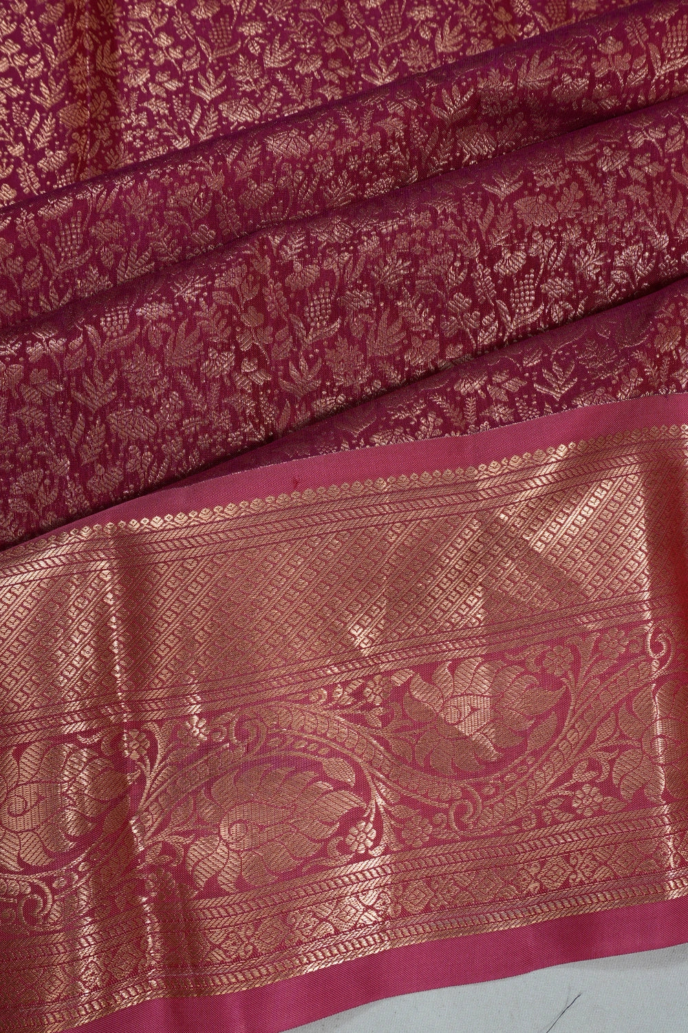 Taranga Kanchi Silk Brocade Maroon Saree