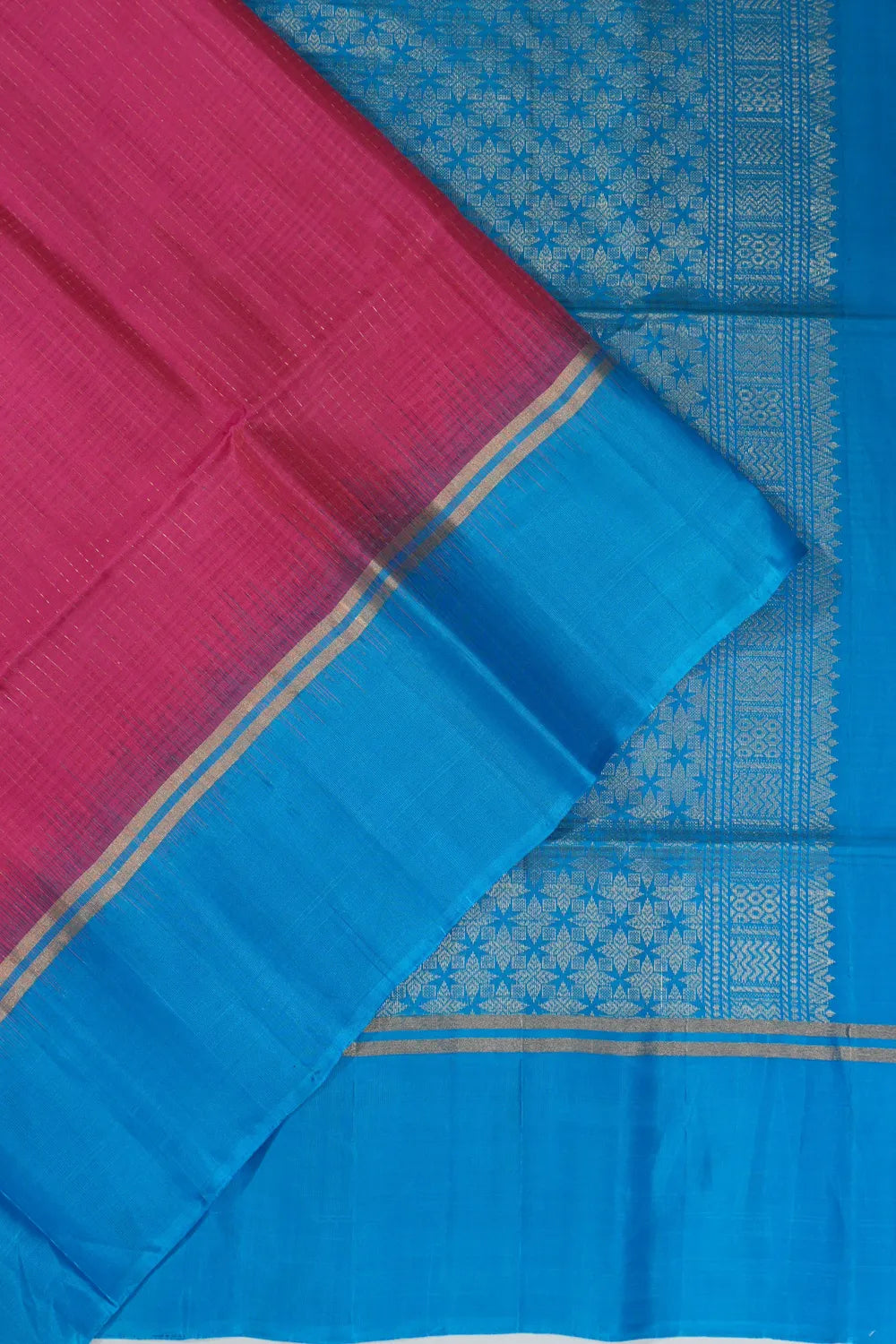 Coimbatore Soft Silk Checks Pink Saree