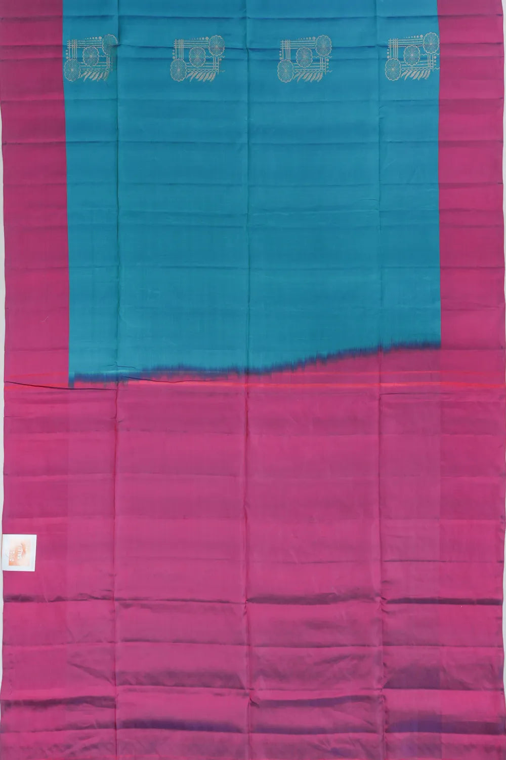 Coimbatore Soft Silk Butta Teal Blue Saree