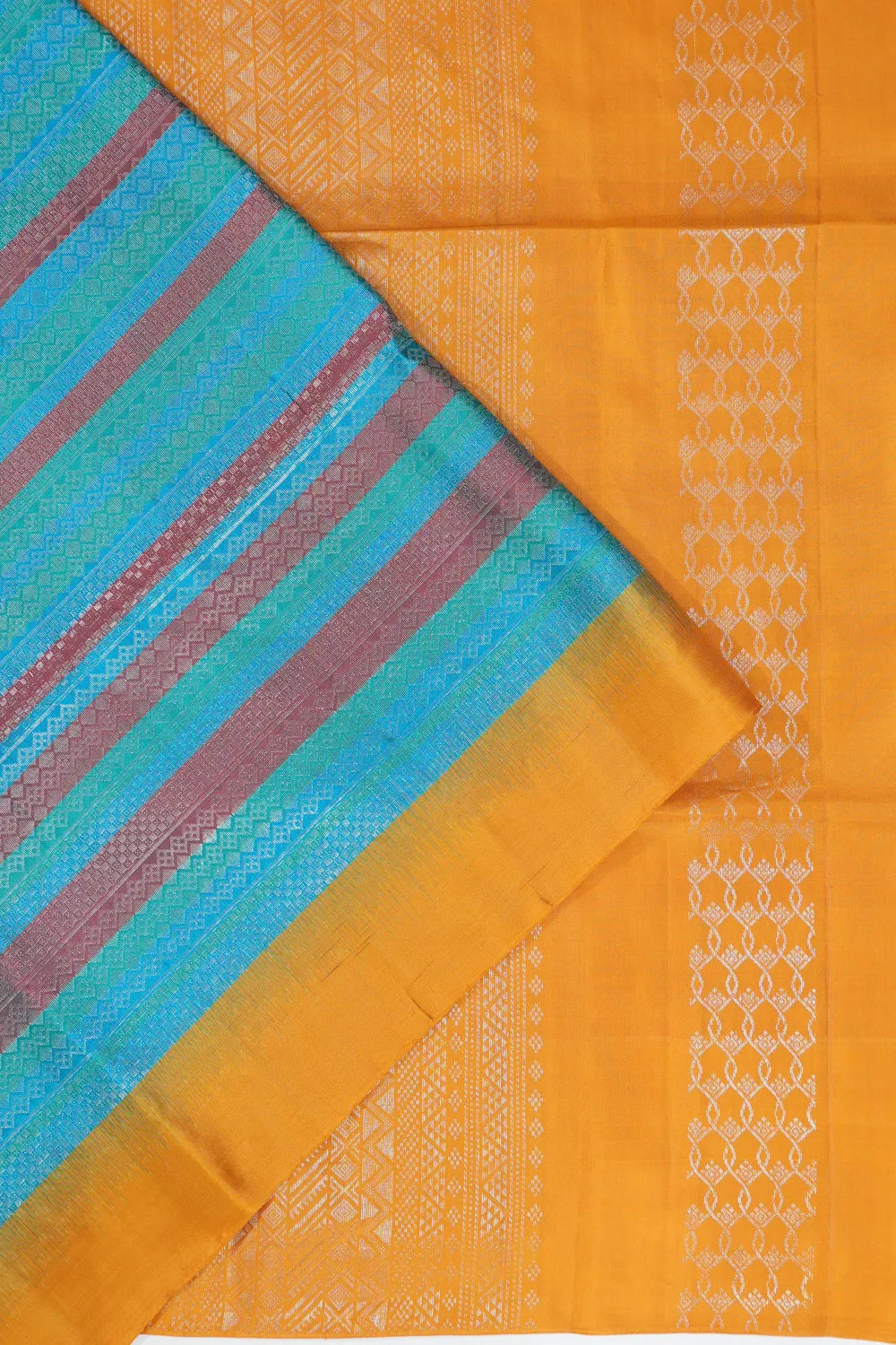 Coimbatore Soft Silk Brocade Blue And Pink Saree