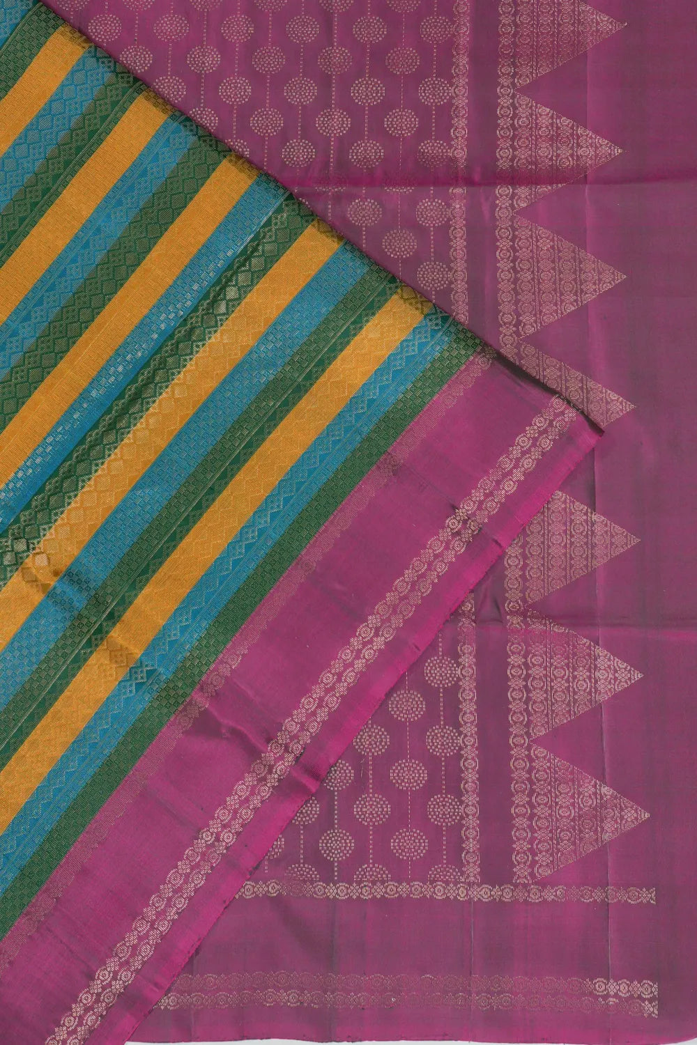 Coimbatore Soft Silk Brocade Blue Saree