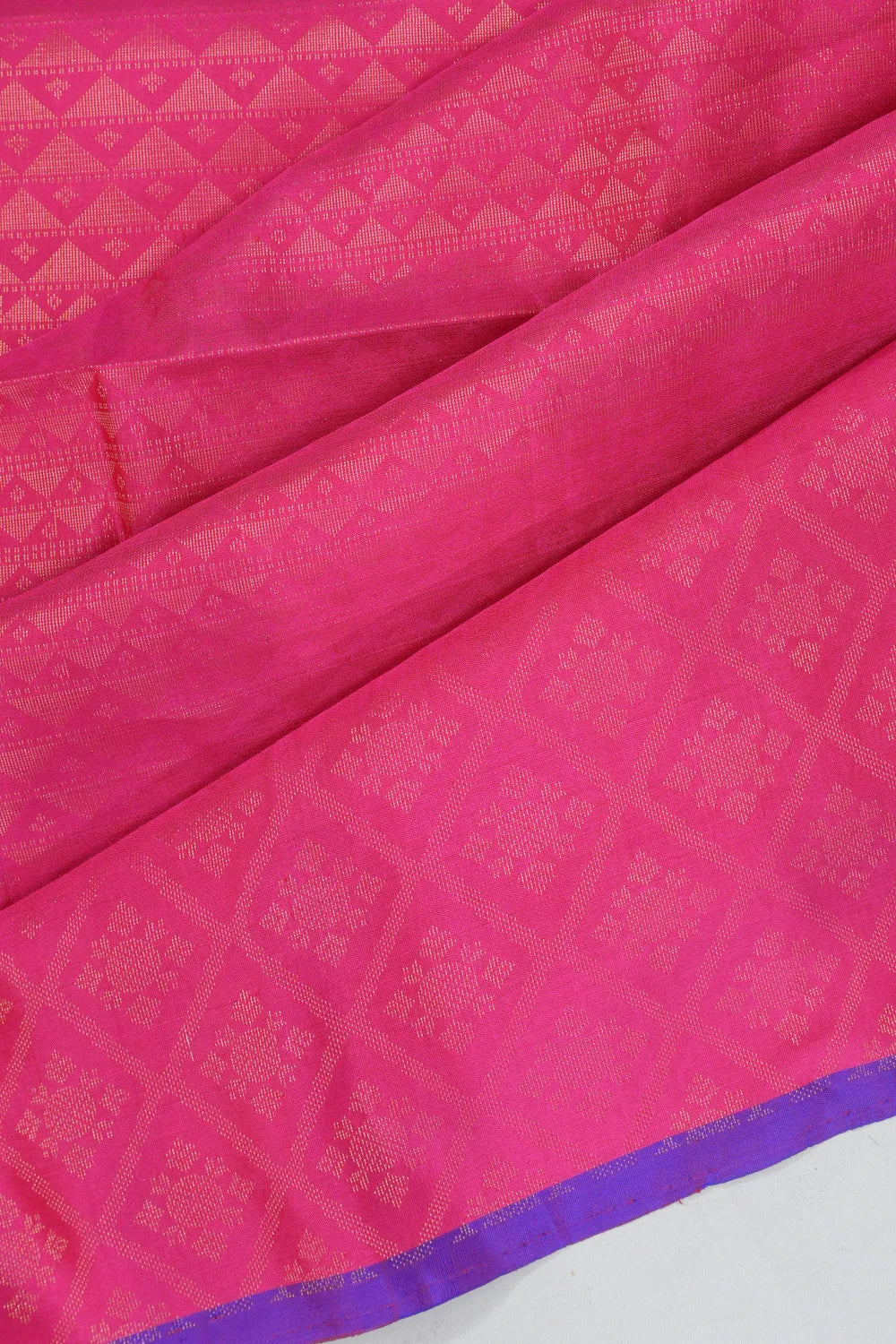 Coimbatore Soft Silk Brocade Rani Pink Saree
