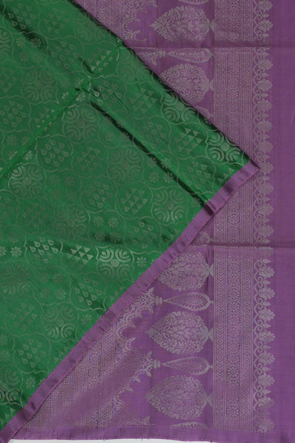 Coimbatore Soft Silk Brocade Dark Green Saree