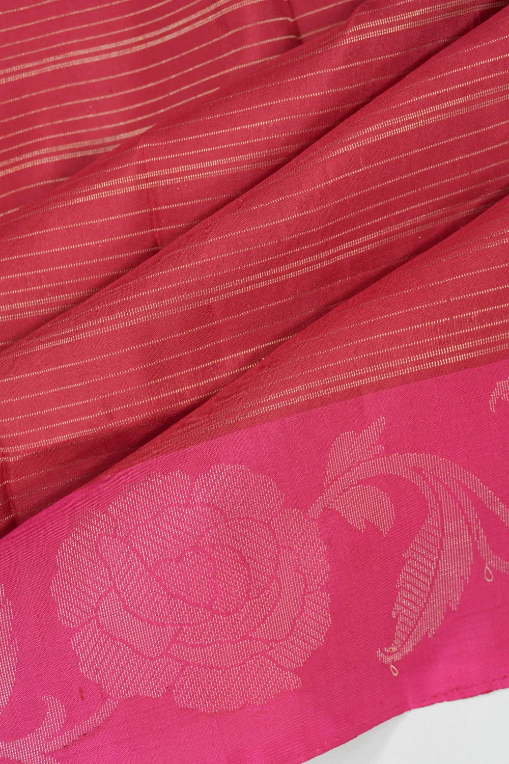 Coimbatore Soft Silk Lines Red Saree