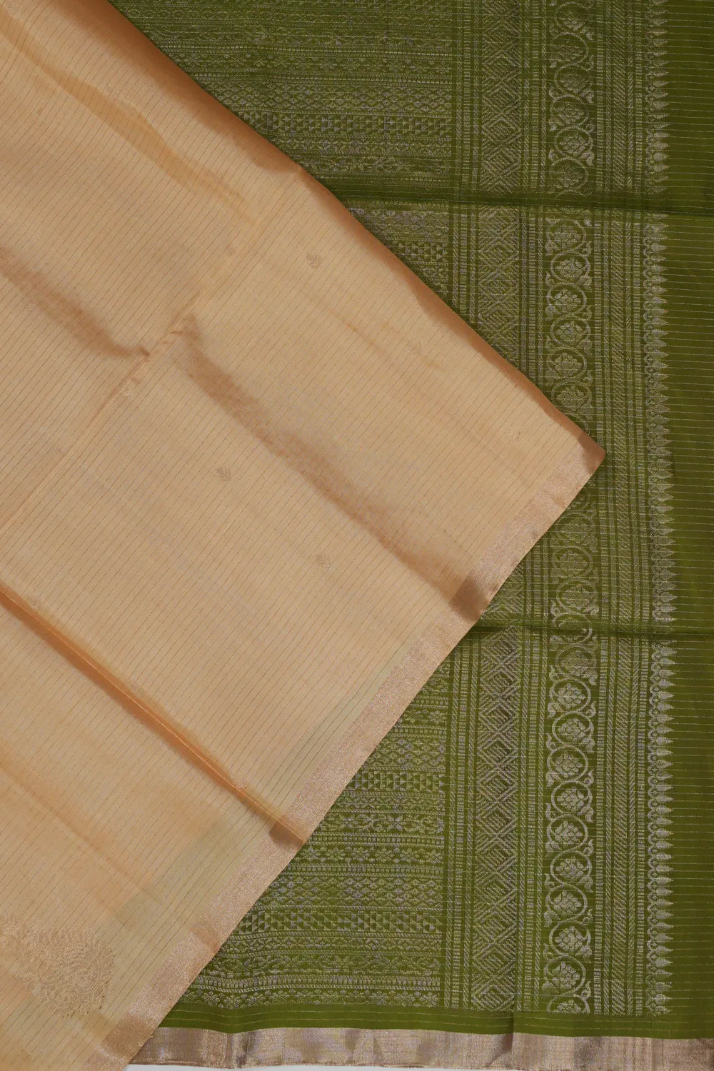 Coimbatore Soft Silk Lines And Butta Cream Saree