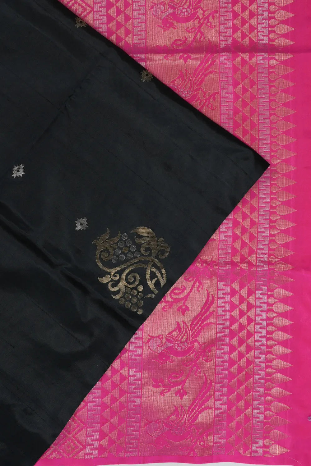 Coimbatore Soft Silk Butta Black Saree