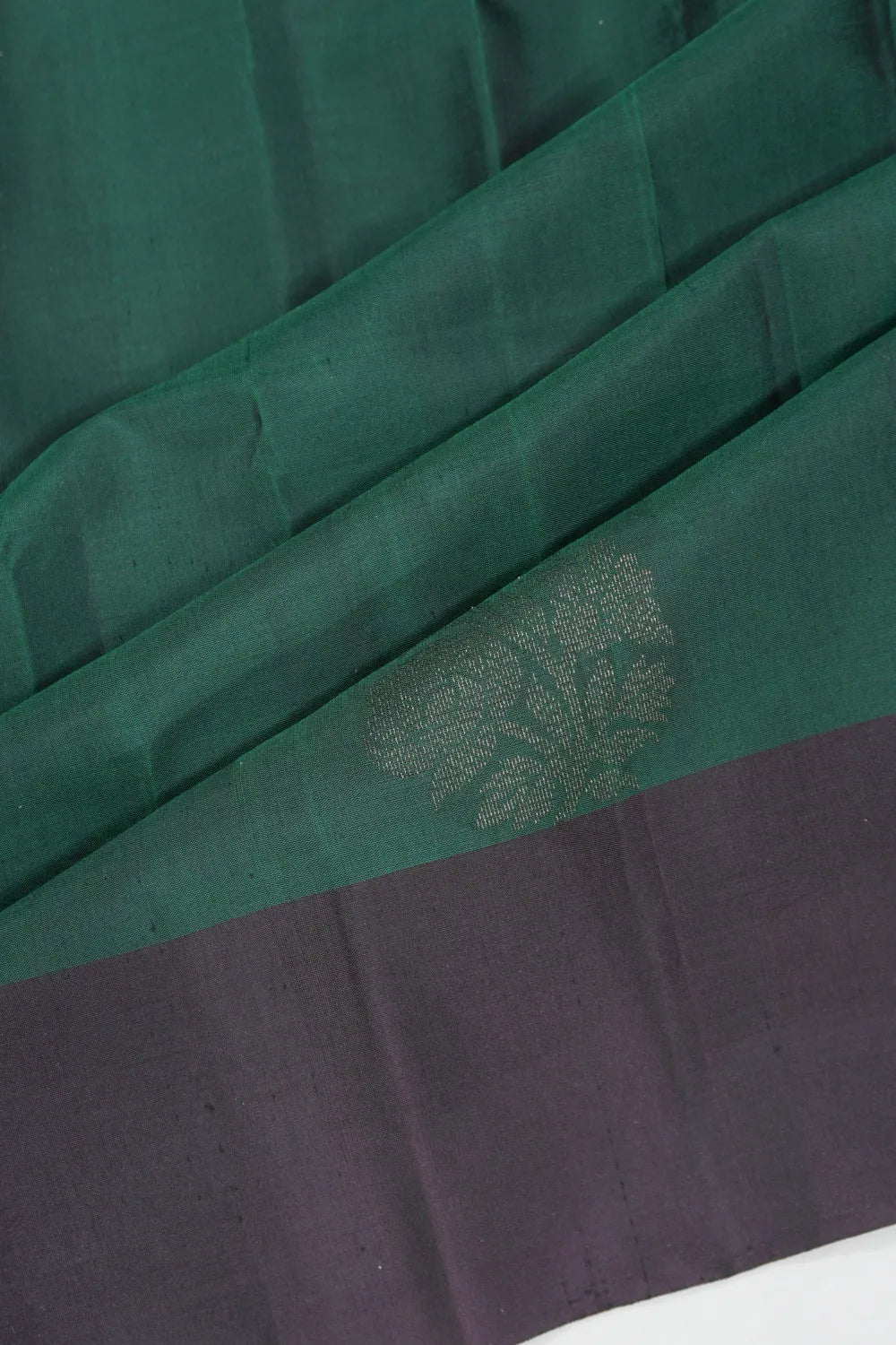 Coimbatore Soft Silk Butta Dark Green Saree