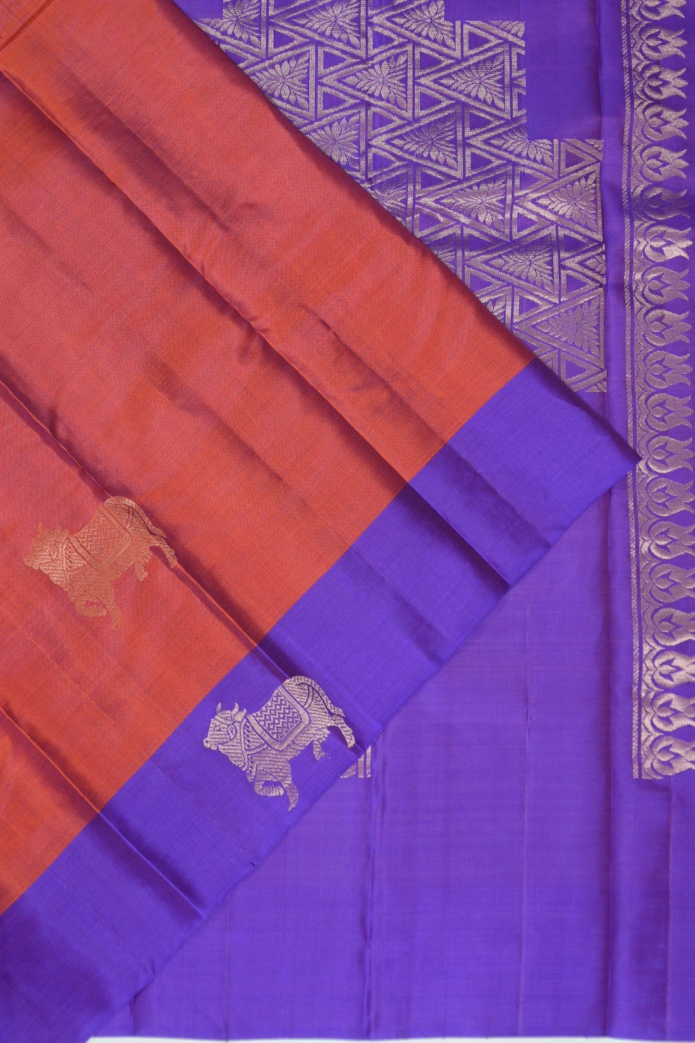 Taranga Kanchi Silk Butta Red Saree