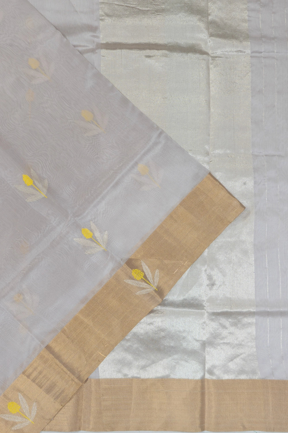 Chanderi Silk Butta Lavender Saree