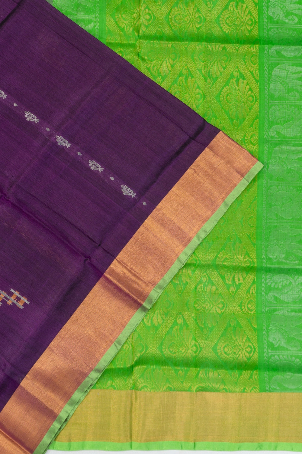 Uppada Silk Butta Purple Saree