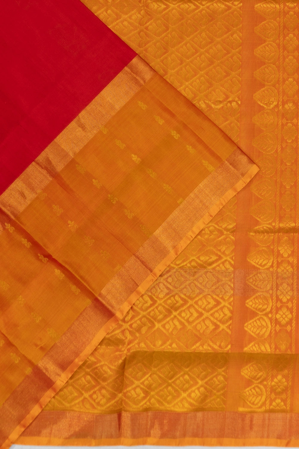 Uppada Silk Butta Red Saree
