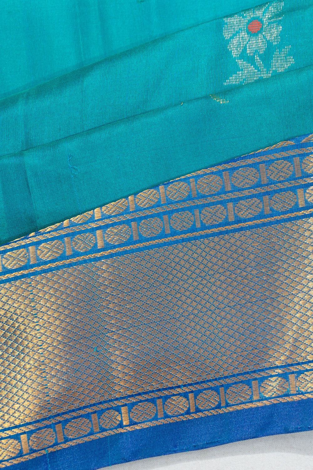 Uppada Silk Butta Sky Blue Saree