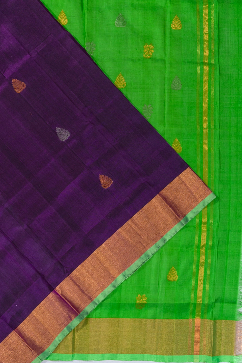 Uppada Silk Butta Purple Saree