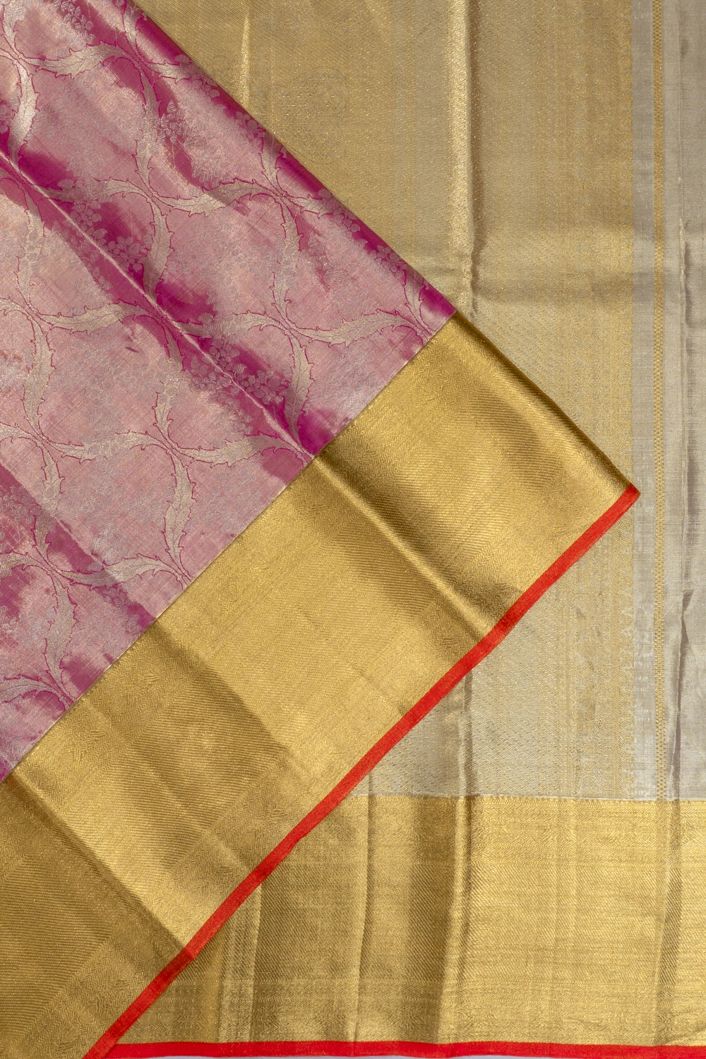 Taranga Kanchi Silk Tissue Brocade Lavender Saree