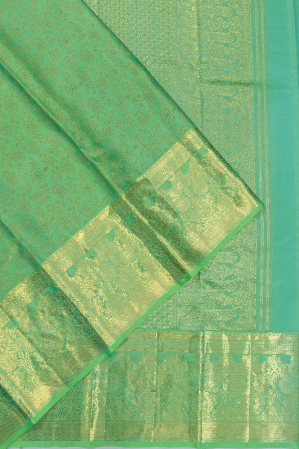Taranga Kanchi Silk Brocade Sea Blue Saree