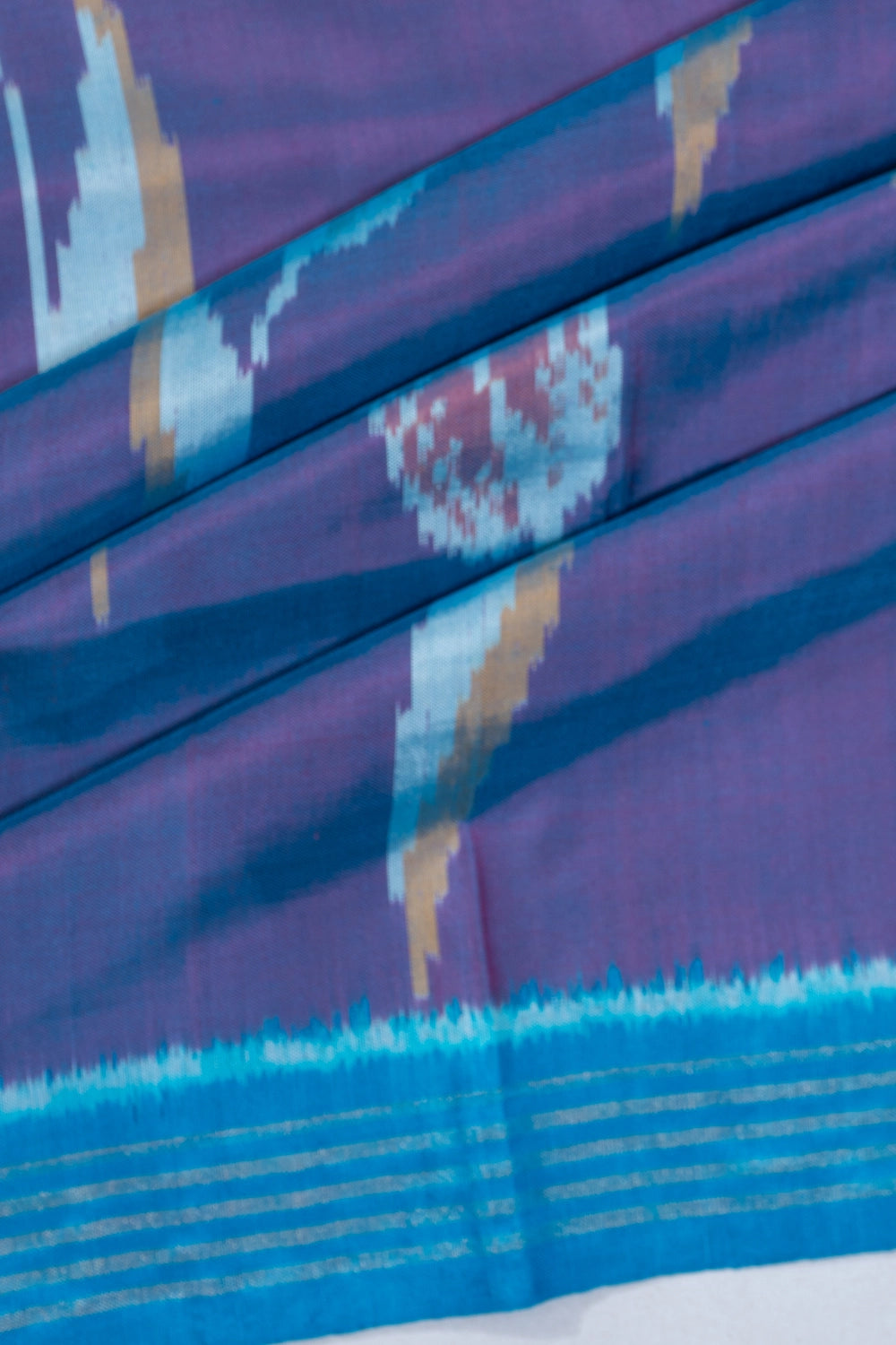 Rajkot Patola Silk Ikat Ink Blue Saree