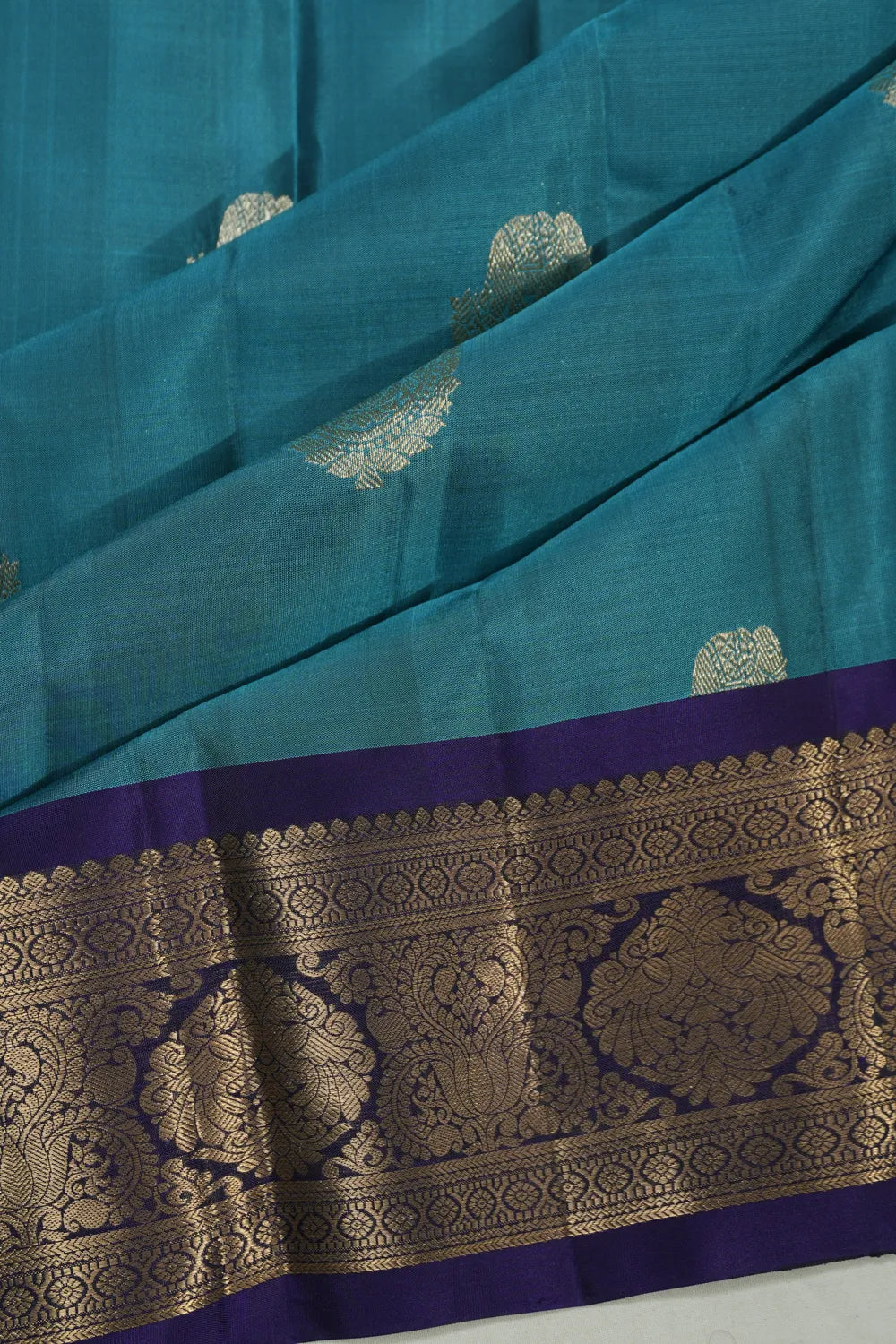 Taranga Kanchi Silk Butta Blue Saree
