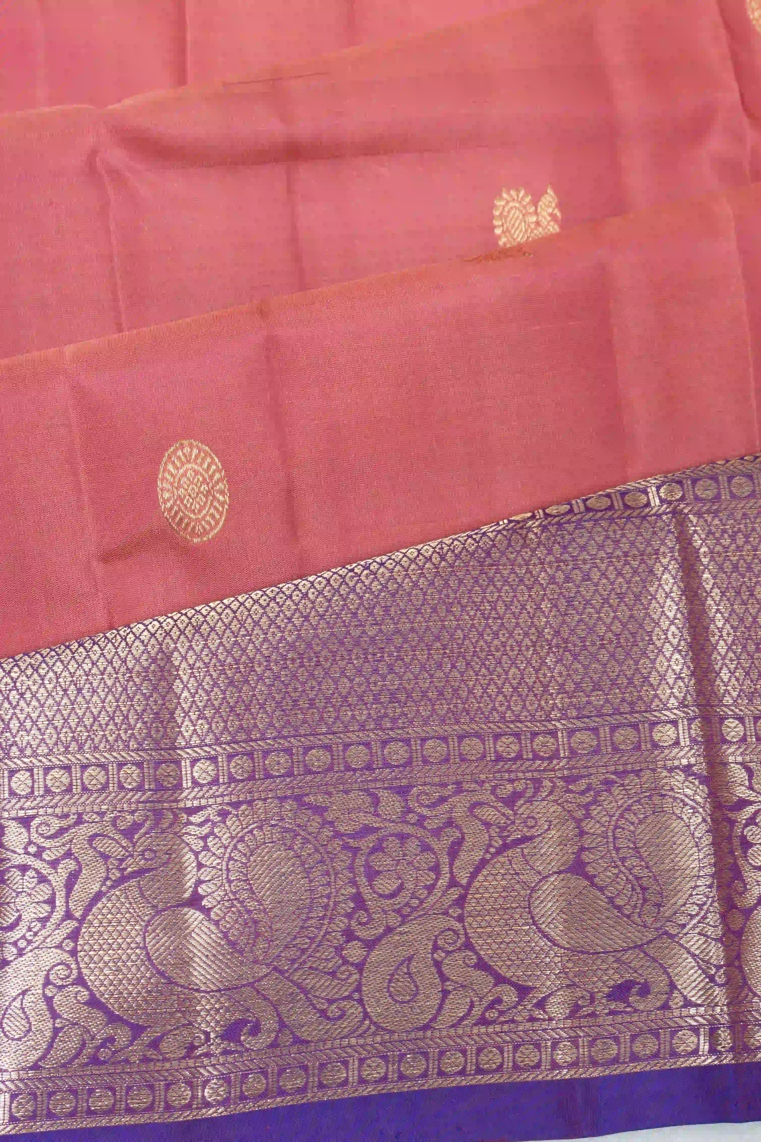 Taranga Kanchi Silk Butta Crismo Pink Saree