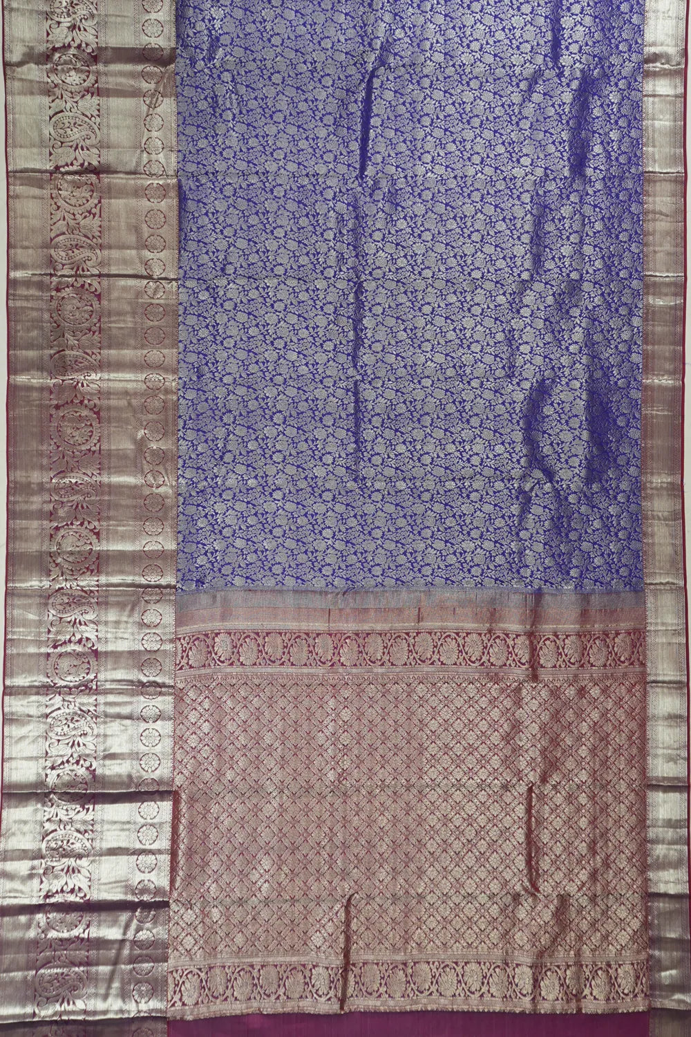 Taranga Kanchi Silk Jaal Blue Saree