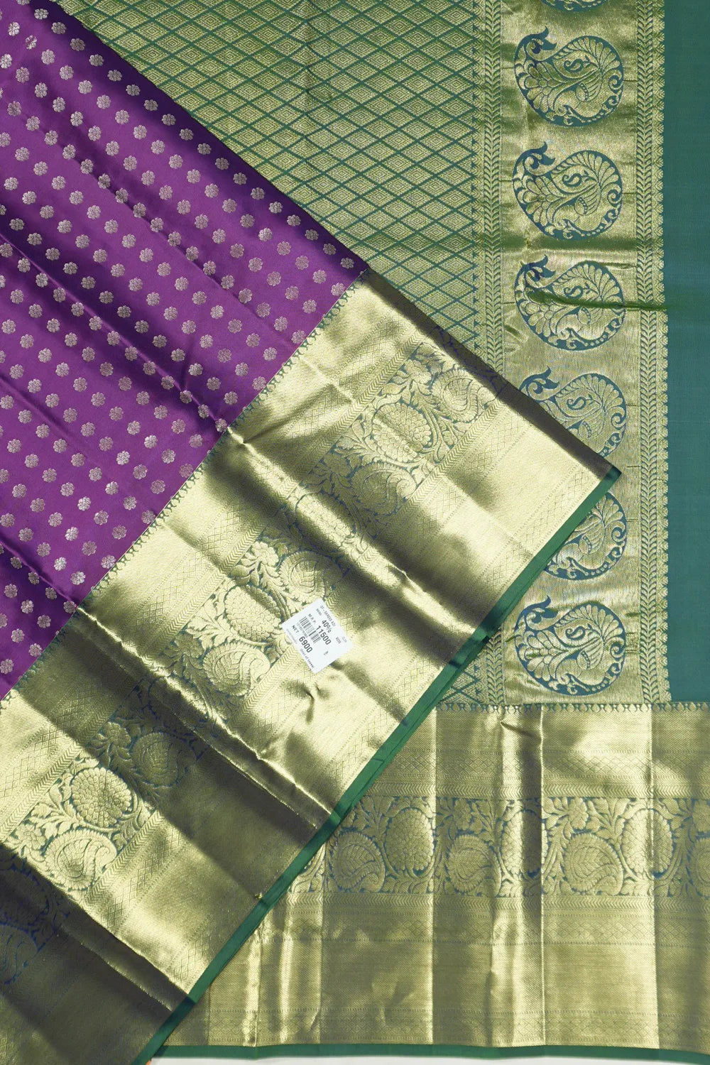 Taranga Kanchi Silk Butta Purple Saree