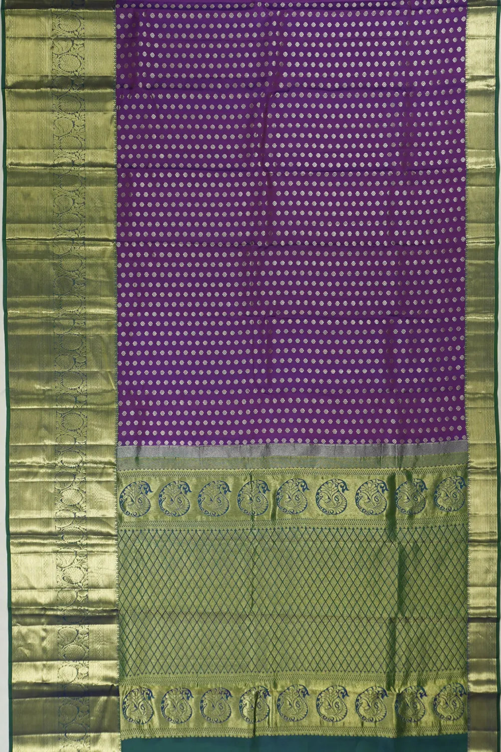 Taranga Kanchi Silk Butta Purple Saree