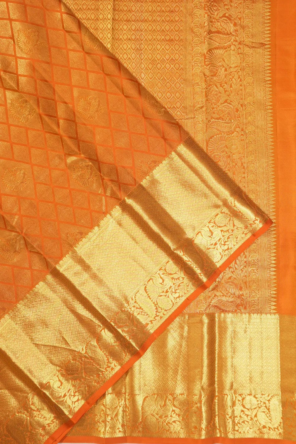 Taranga Kanchi Silk Brocade Yellow Saree