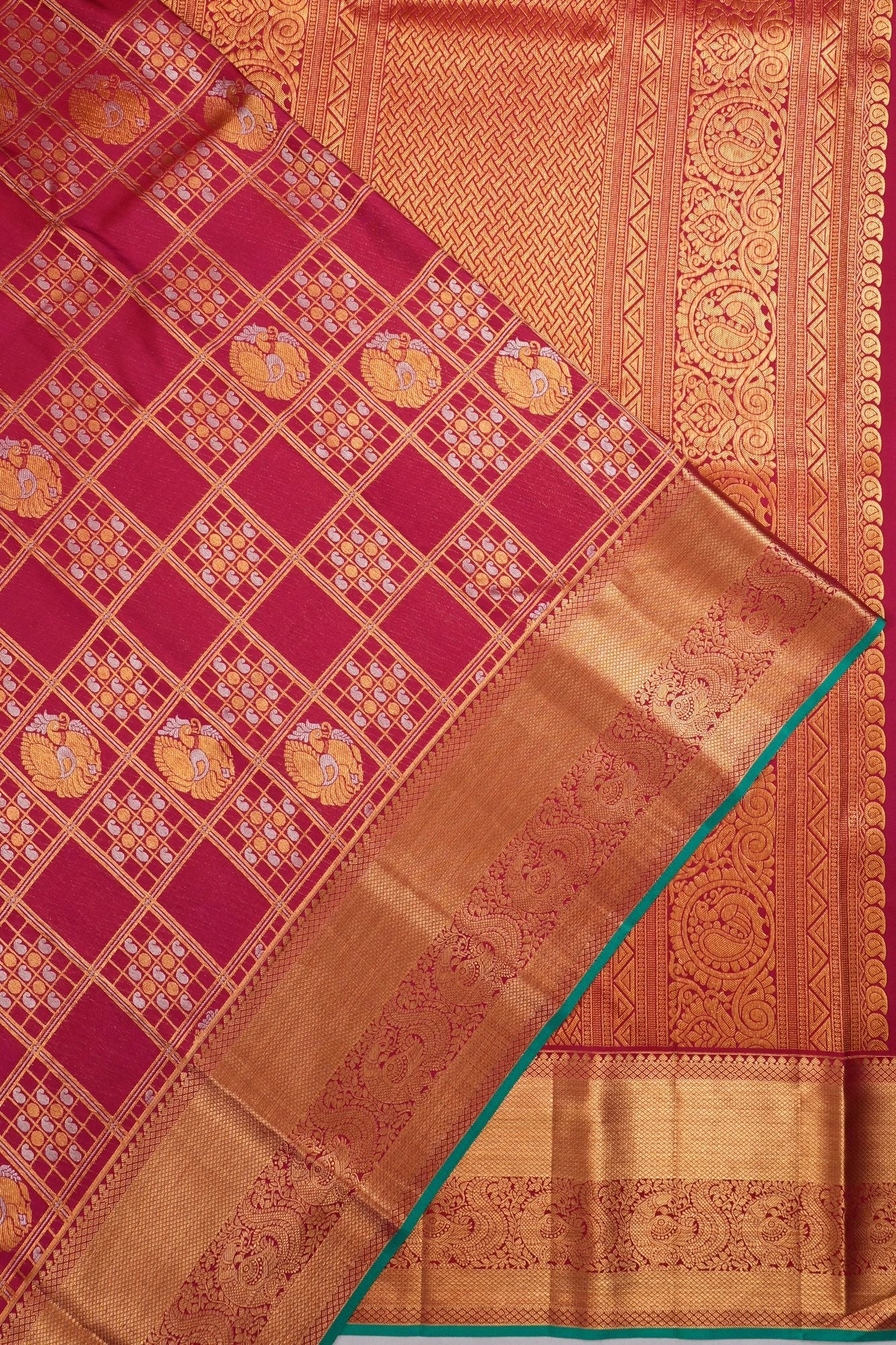 Taranga Kanchi Silk Brocade Pink Saree