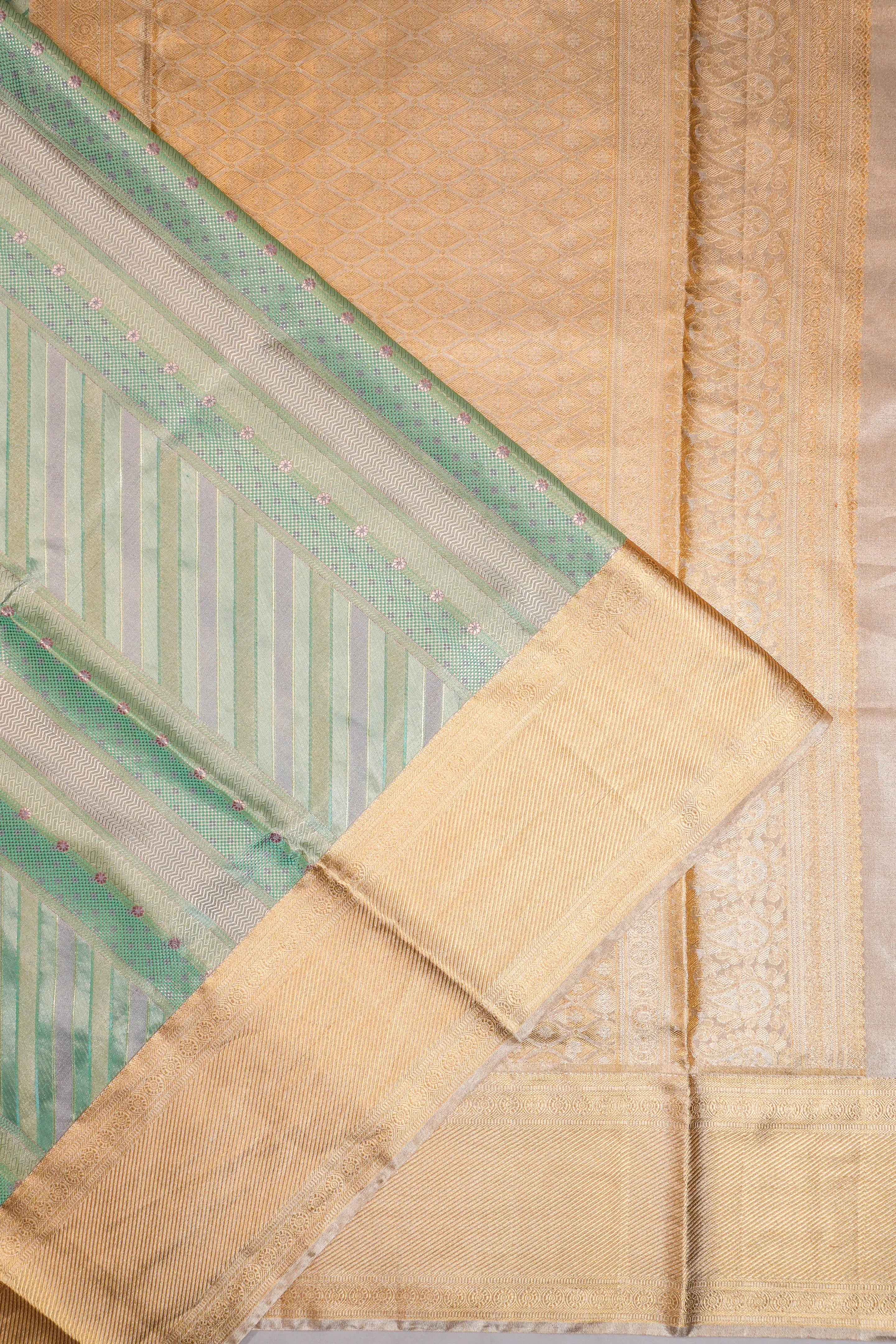 Taranga Kanchi Silk Tissue Brocade Powder Blue Saree
