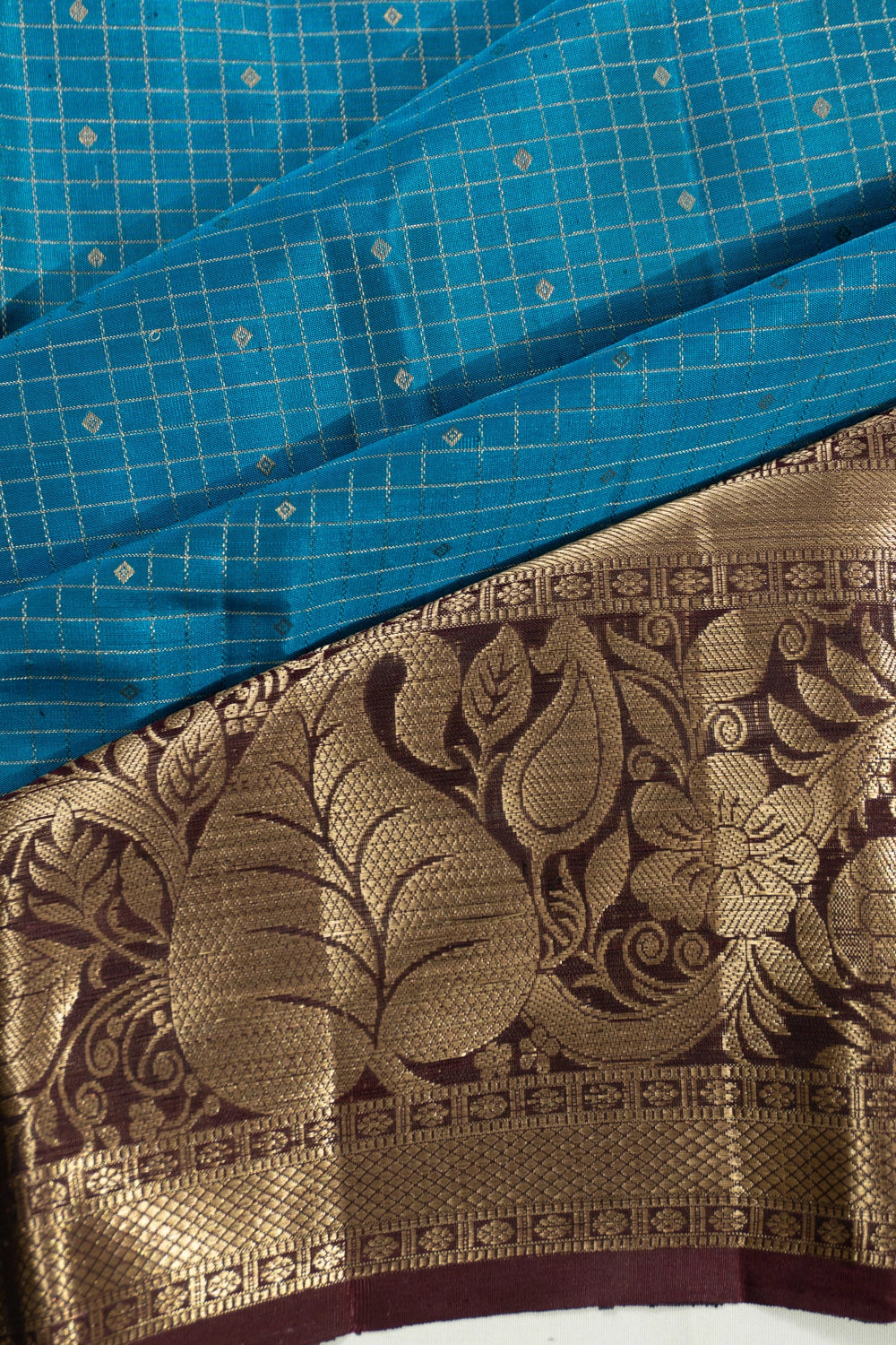 Taranga Kanchi Silk Lines And Butta Blue Saree