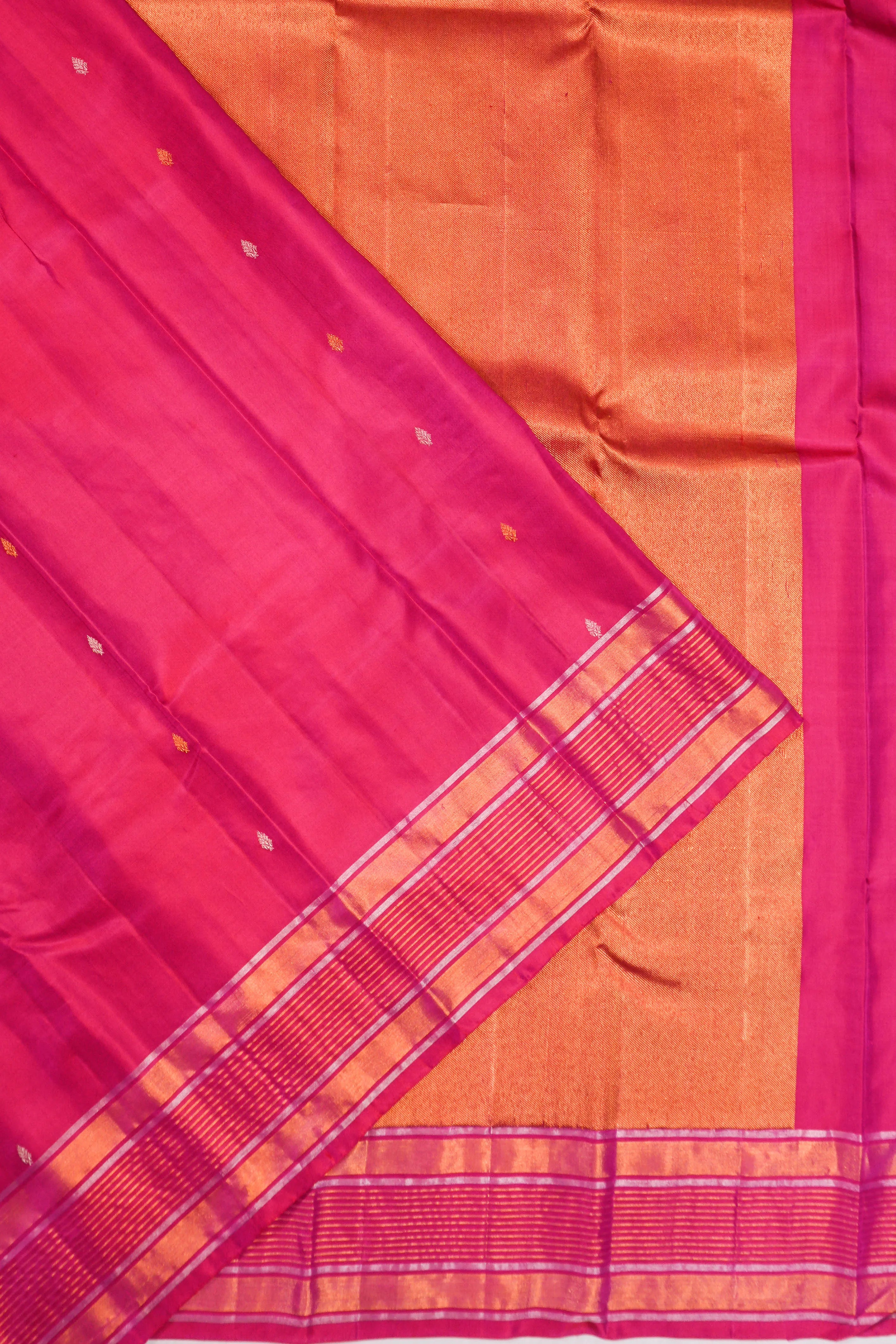 Kanchipuram Silk Butta Pink Sareee