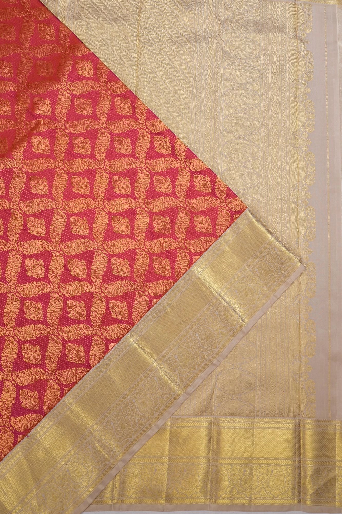 Classic Kanchipuram Silk Brocade Red Saree