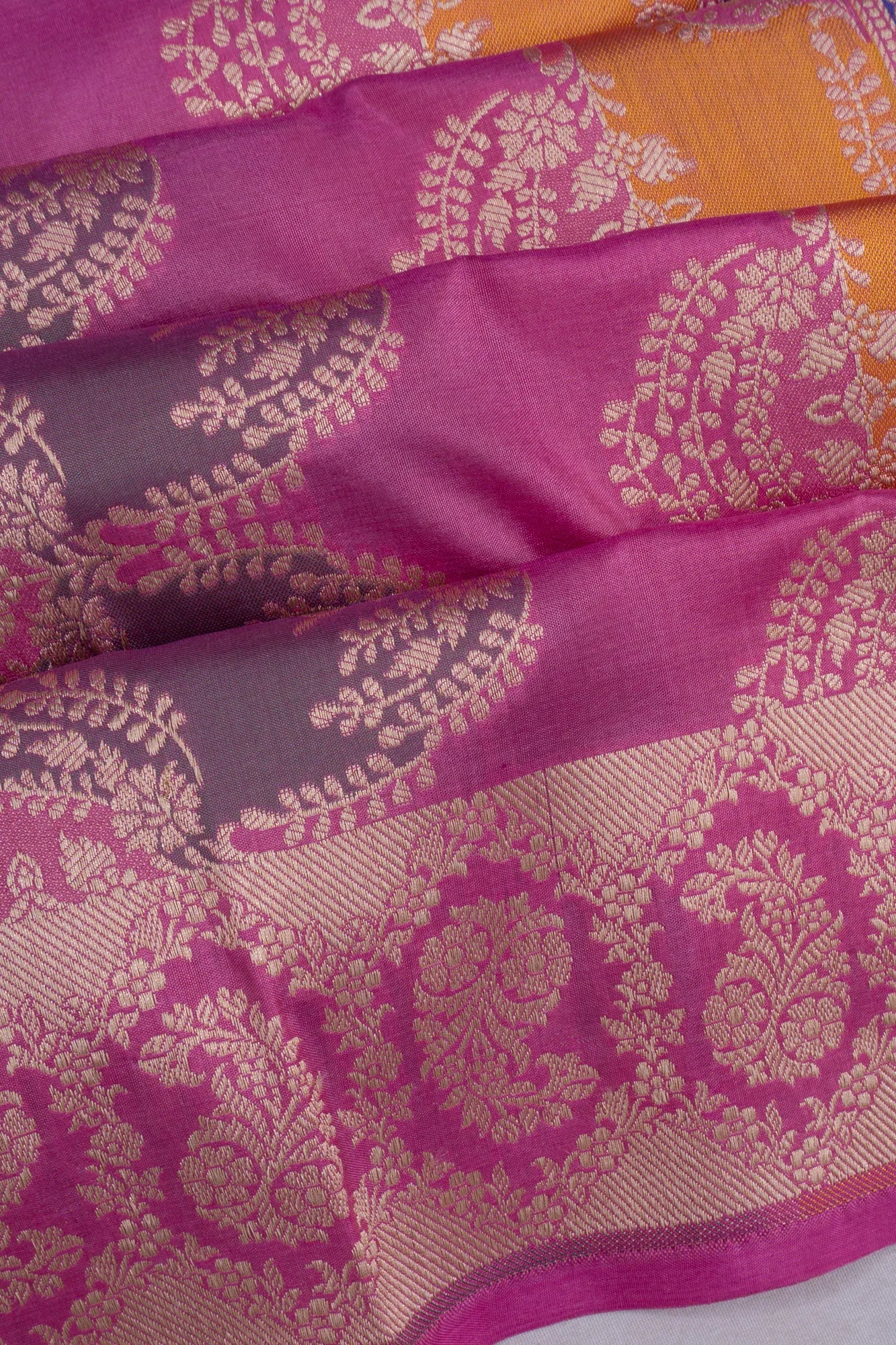 Banarasi Silk Brocade Pink Saree